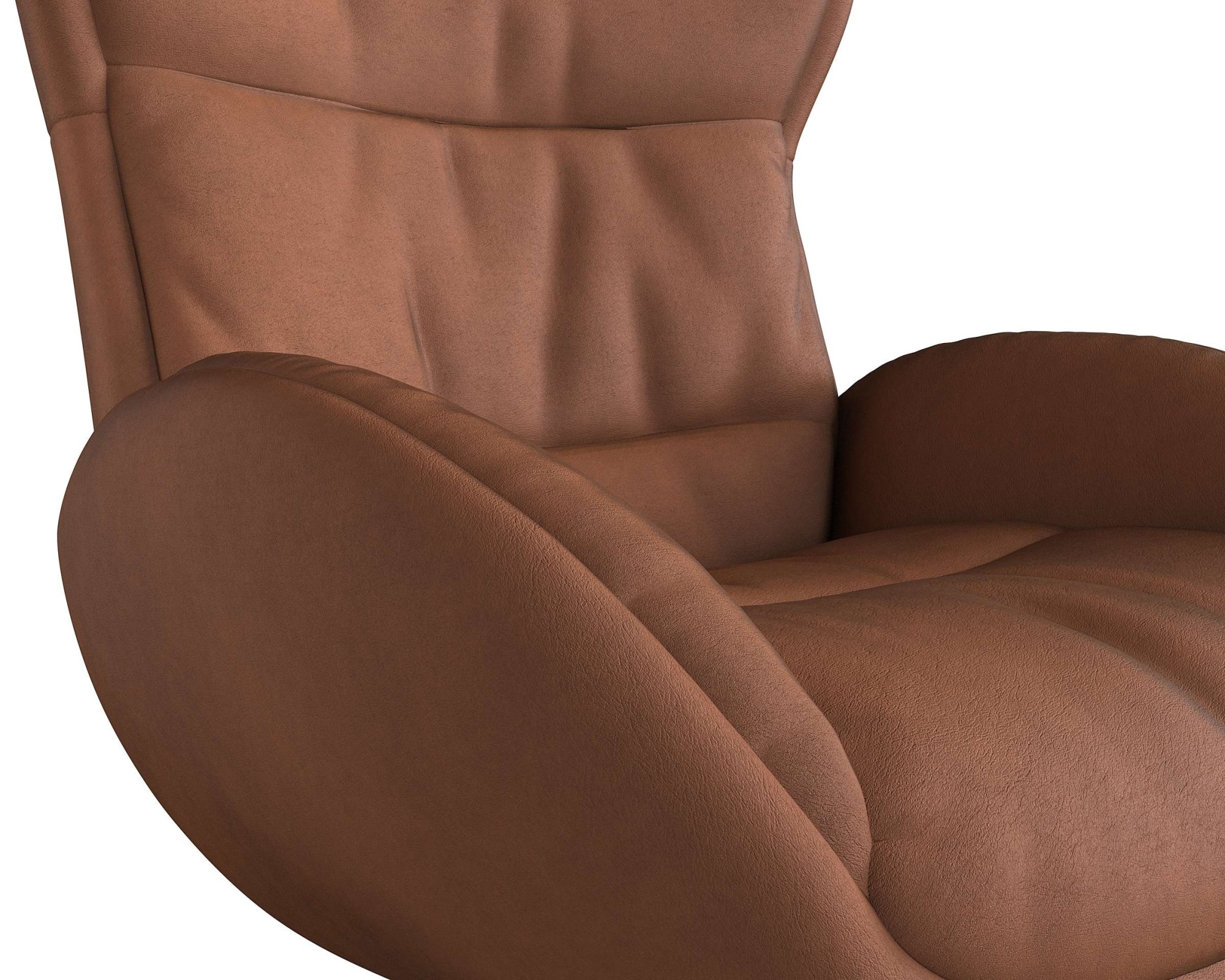 FLEXLUX Relaxsessel »Haze, TV-Sessel, Fernsehsessel, Polstersessel,«, Rückenteilverstellung, drehbar, Fuß schwarz