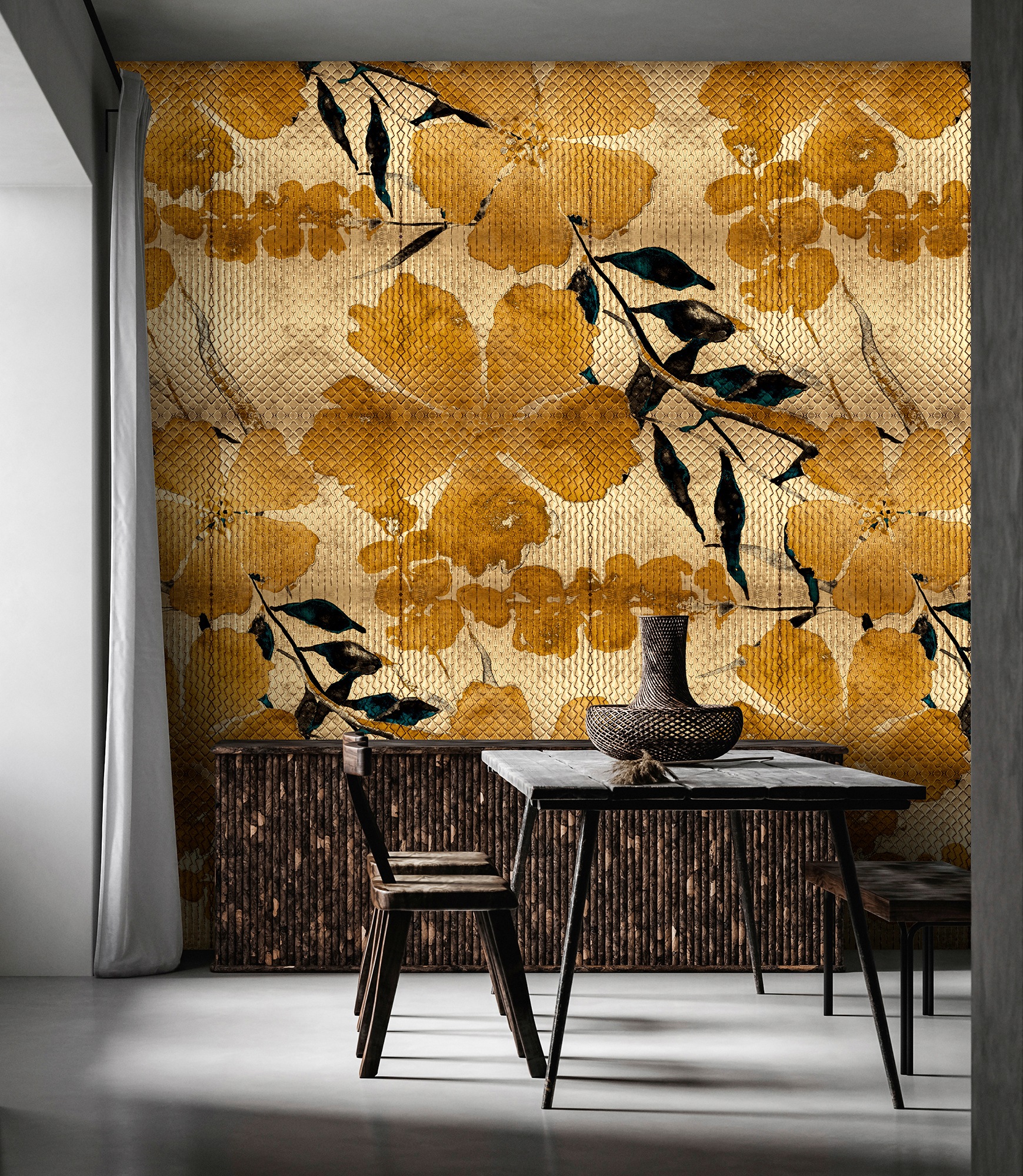 living walls Fototapete »Walls by Patel Odessa«, Blumen Fototapete odessa 4,00 m x 2,70 m 200 g Vlies Premium Tapete