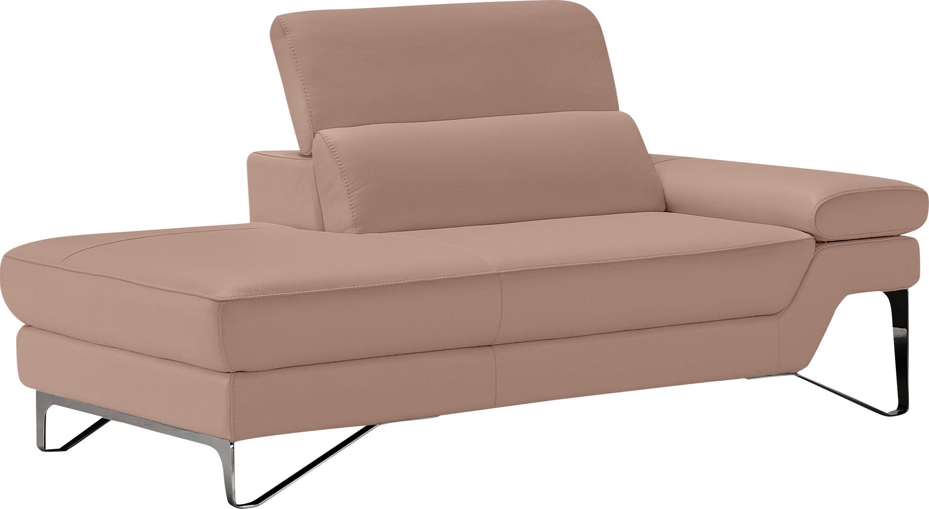 Egoitaliano Ottomane "Princess, elegantes Designsofa mit erstklassigem Sitzkomfort,", inkl. verstellbarem Kopfteil und e