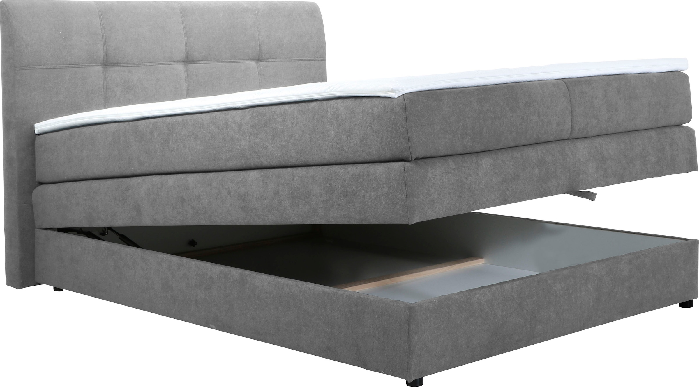 Home affaire Boxspringbett »Finja«, besonders komfortable Liegehöhe, mit praktischem Bettkasten