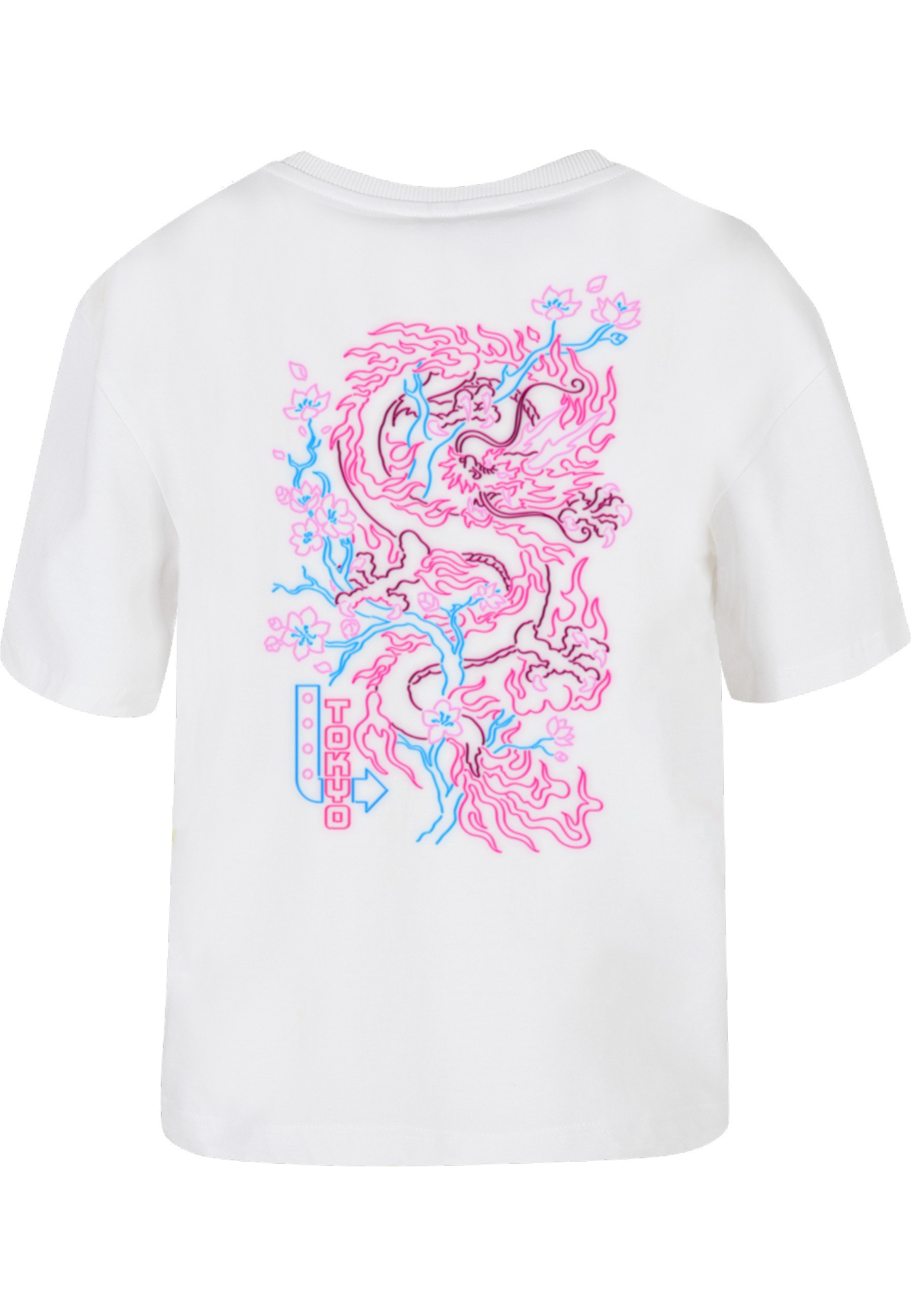 Miss Tee T-Shirt "Miss Tee Damen Tokyo Dragon Neon Tee" 1 Stk. günstig online kaufen