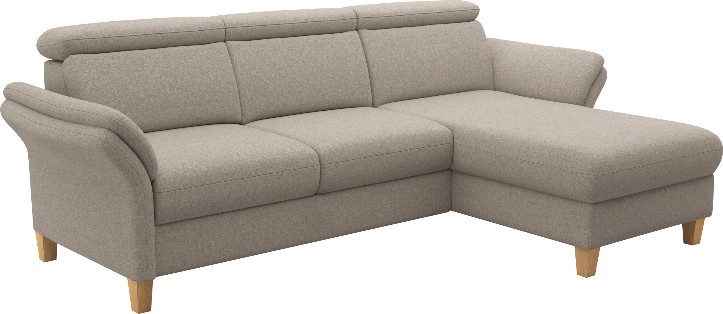 Thumbnail - Home affaire Ecksofa "Glendale, L-Form" inkl. Kopfteilverstellung, wahlweise mit Vorziehsitz und Bettkasten