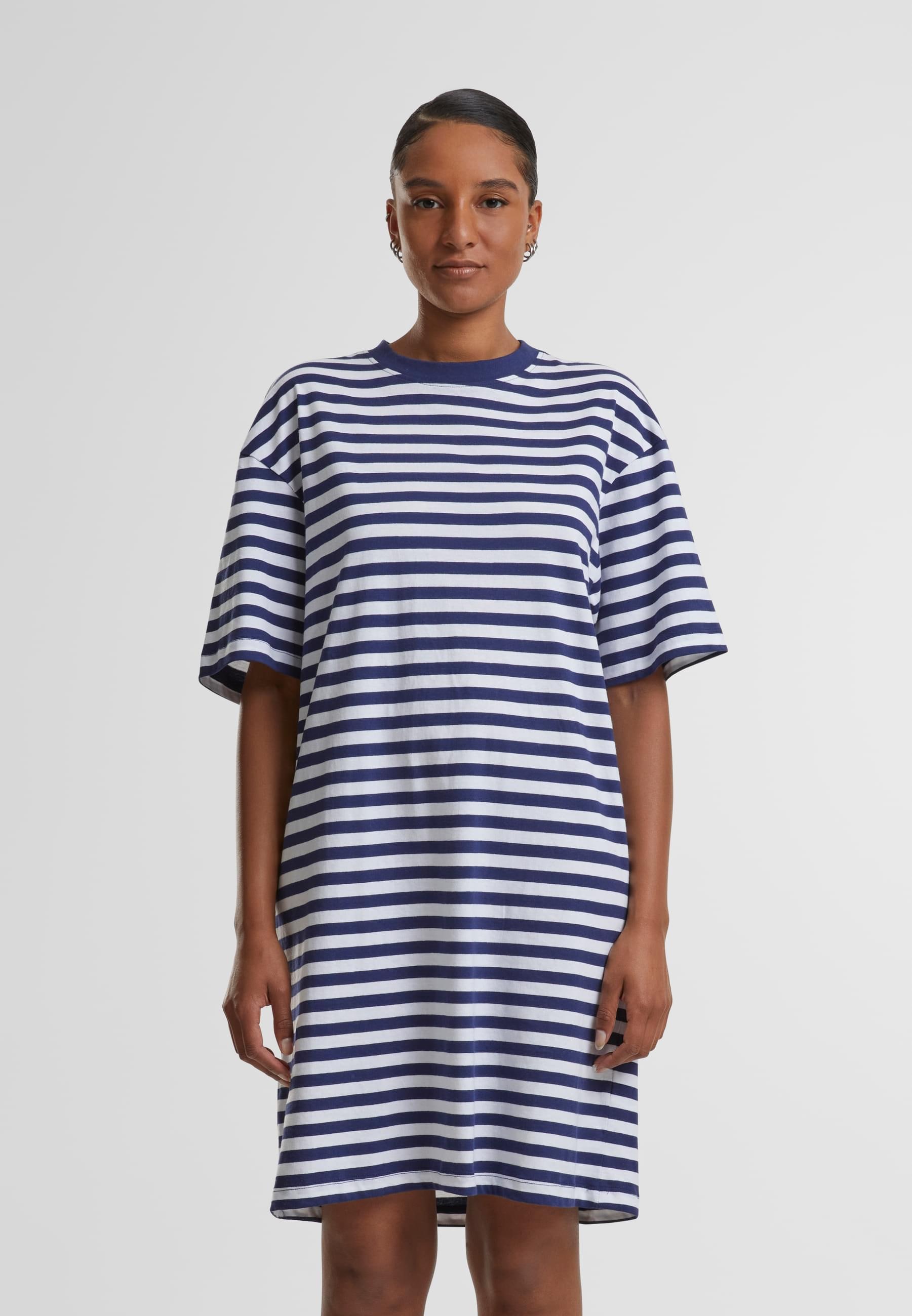 URBAN CLASSICS Shirtkleid »Urban Classics Damen Ladies Oversized Striped Tee Dress«, (1 tlg.)