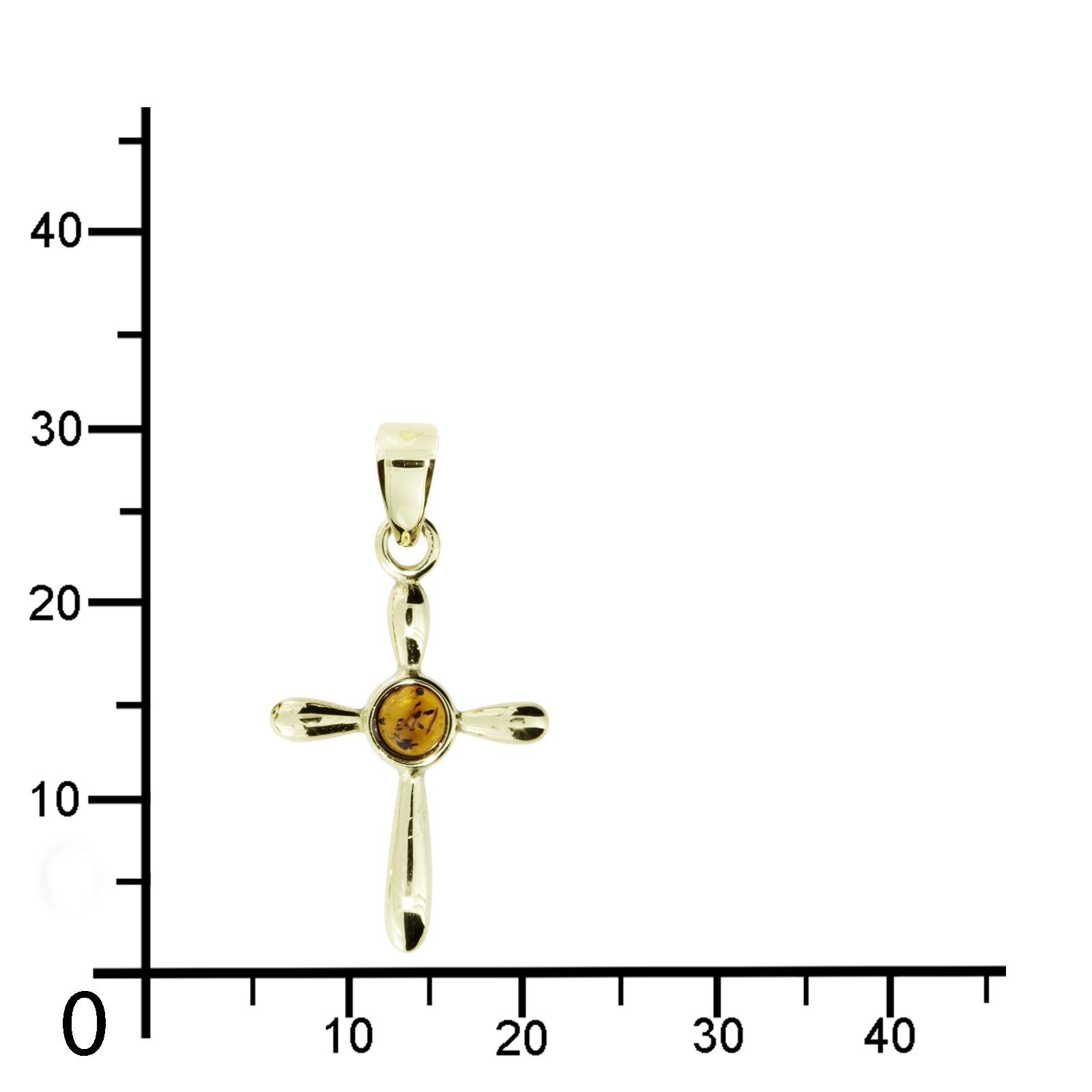 OSTSEE-SCHMUCK Kettenanhänger »Ostsee-Schmuck Anhänger Kreuz 24 x 16 Anhänger Kreuz 24 x 16«, (1 tlg.)