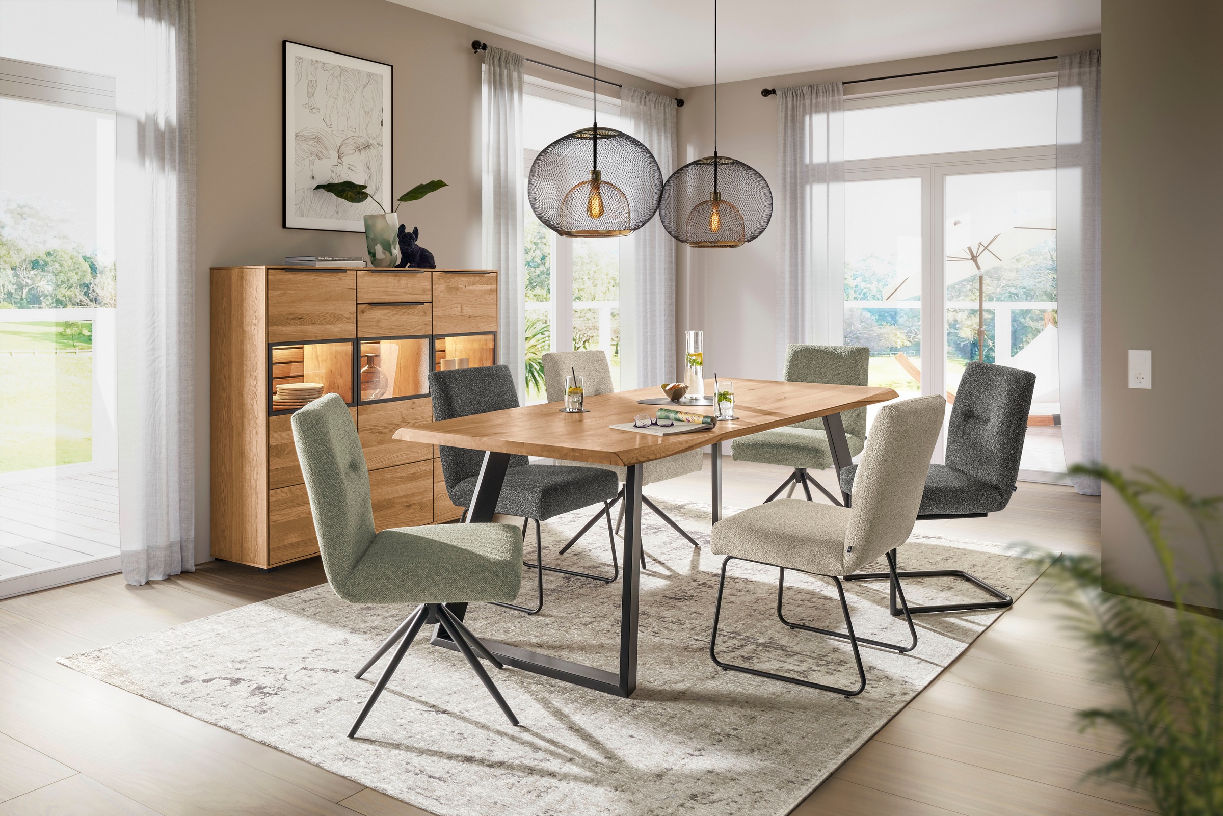 set one by Musterring Esszimmerstuhl "Tracy" () 2er-Set, Schlittengestell s günstig online kaufen