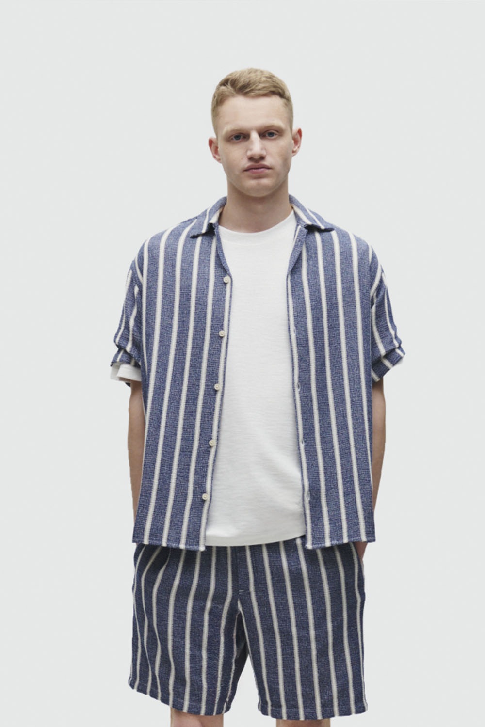 Jack & Jones Herren Kurzarm Hemd JORCOBA STRIPE RESORT SHIRT SS - Relaxed F günstig online kaufen