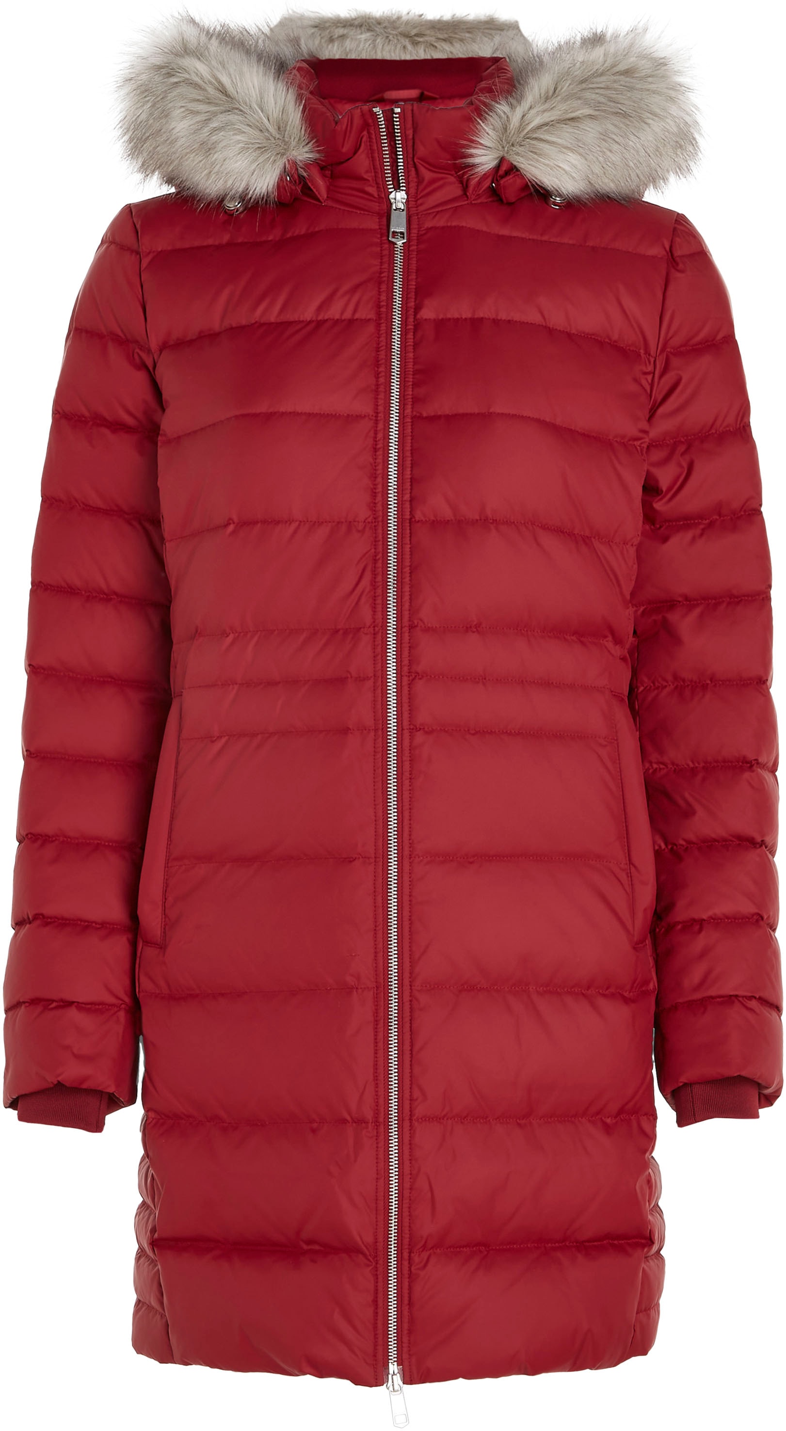 Tommy Hilfiger Curve Daunenmantel »CRV TYRA DOWN COAT WITH FUR«, PLUS SIZE CURVE