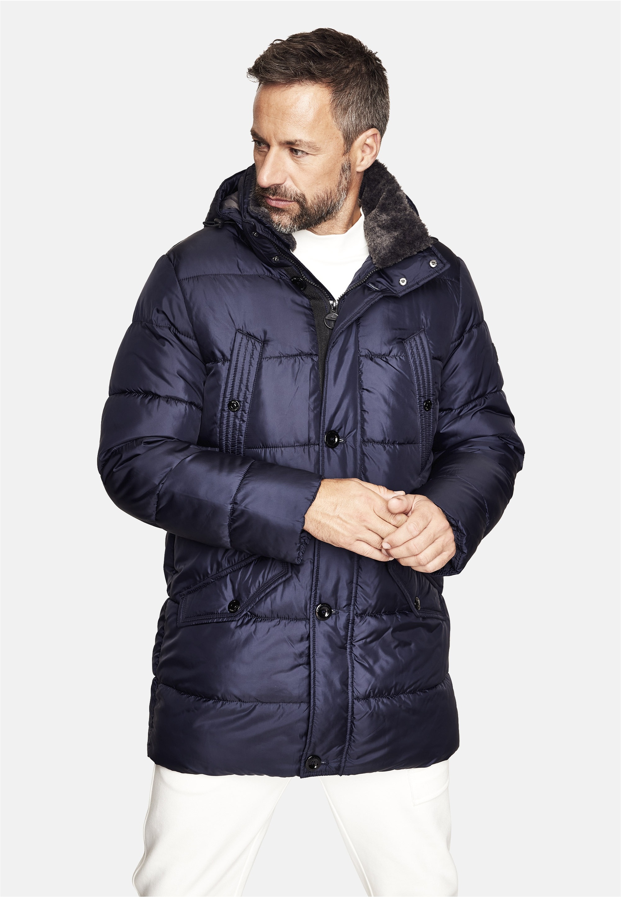 New Canadian Steppjacke, mit abnehmbarem Innenkragen günstig online kaufen