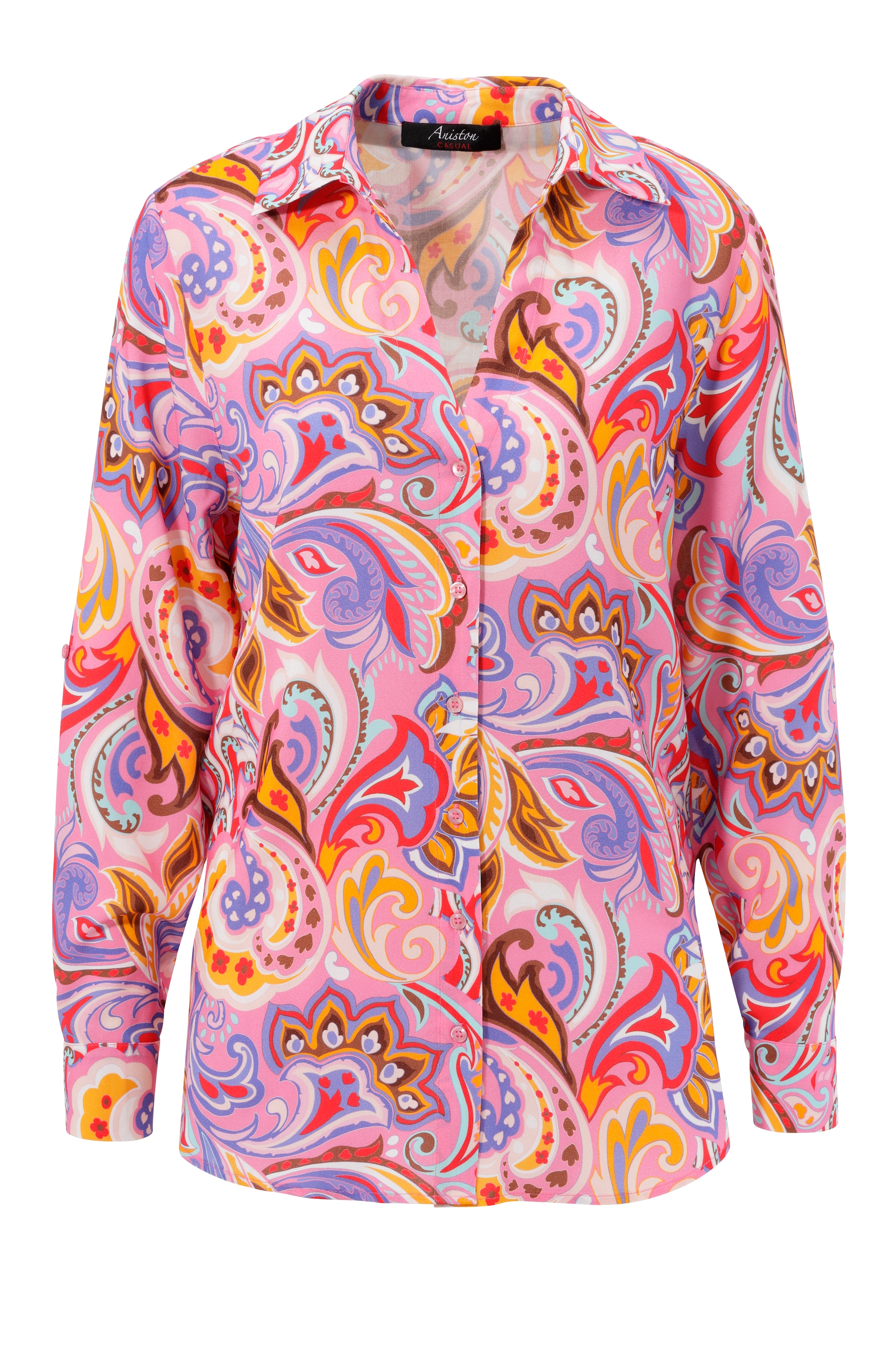 Aniston CASUAL Hemdbluse, graphische Unikat kaufen NEUE jedes Teil - online KOLLEKTION | - ein BAUR Paisley-Muster