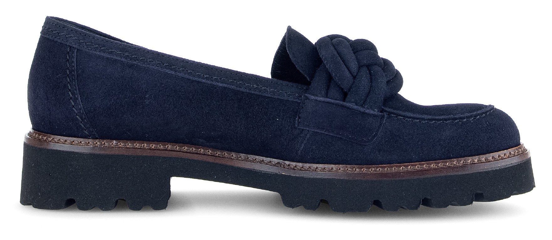 Gabor Loafer, Slipper, Halbschuh, Schlupfschuh mit geflochtenem Zierriegel