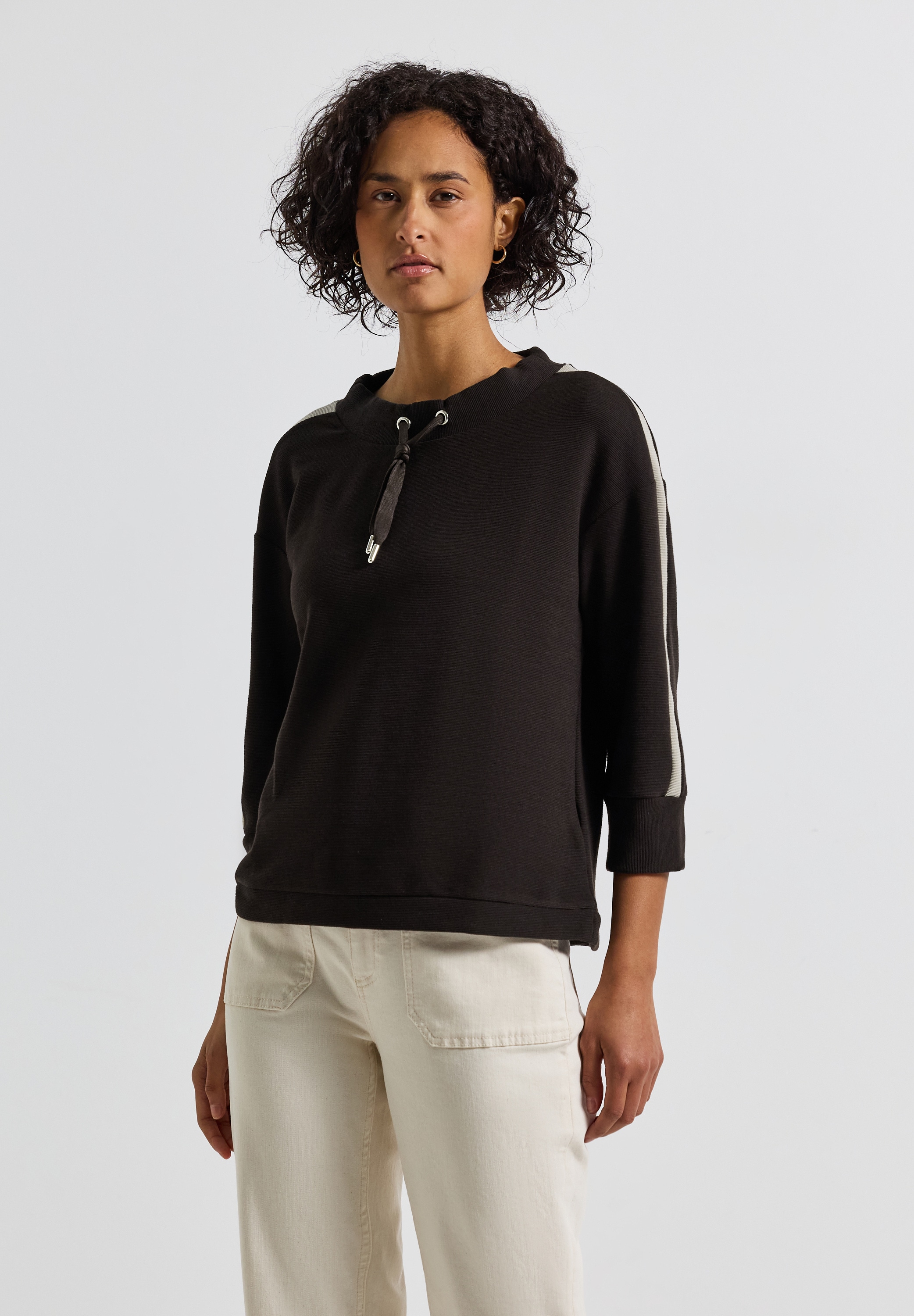 STREET ONE 3/4-Arm-Shirt, mit U-Boot-Ausschnitt günstig online kaufen