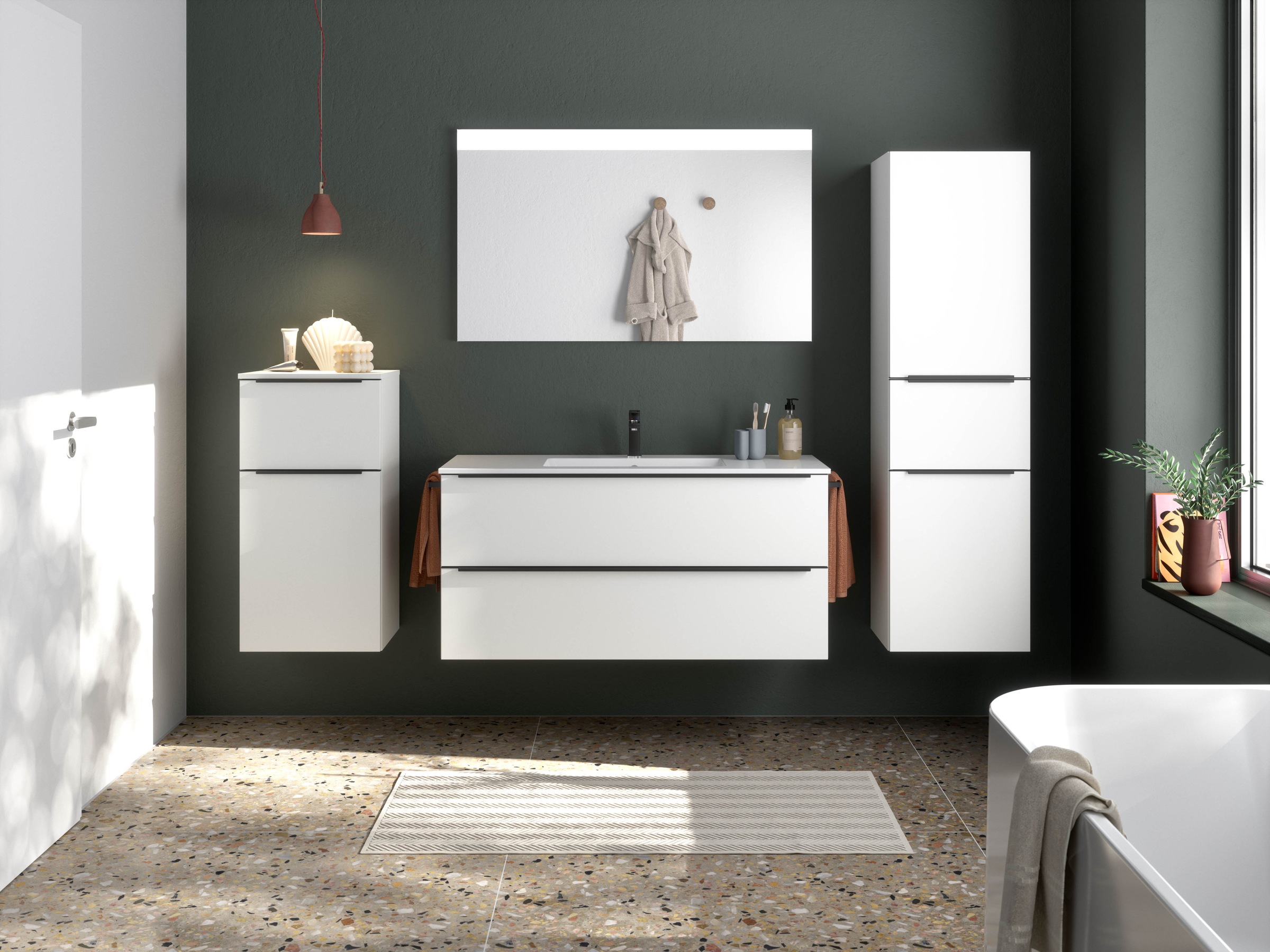 nobilia Badmöbel-Set "Levere" vormontiert, mit Soft-Close, 4 Stk. tlg. günstig online kaufen