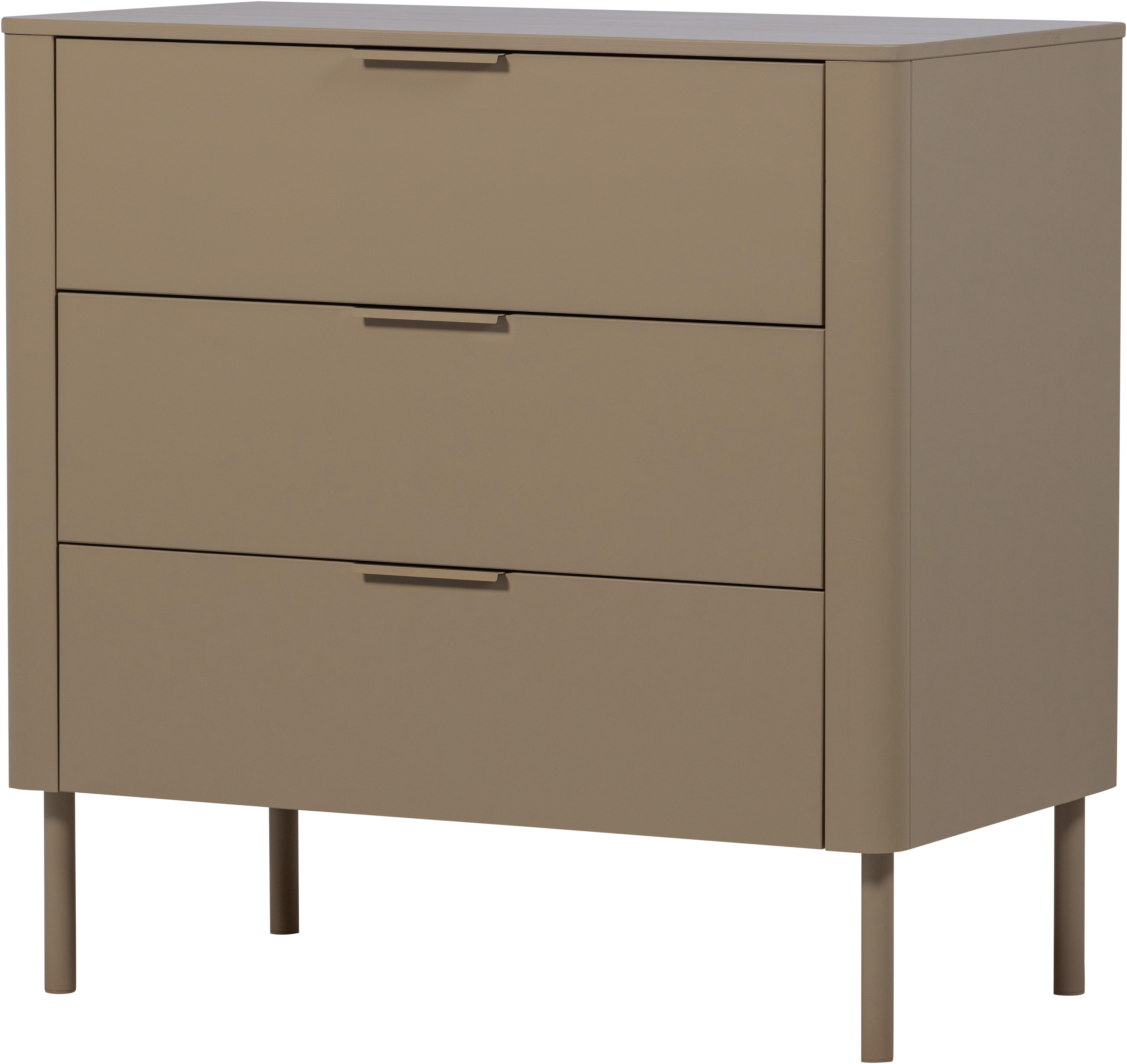 WOOOD Sideboard "Gunnar FSC-Mix Massivkiefer mit Dämpfung Funktion, 94 x 52 x 93 cm" Abgerundete Ecken, Tragkraft 15 kg pro Schublade, einfach zu montieren