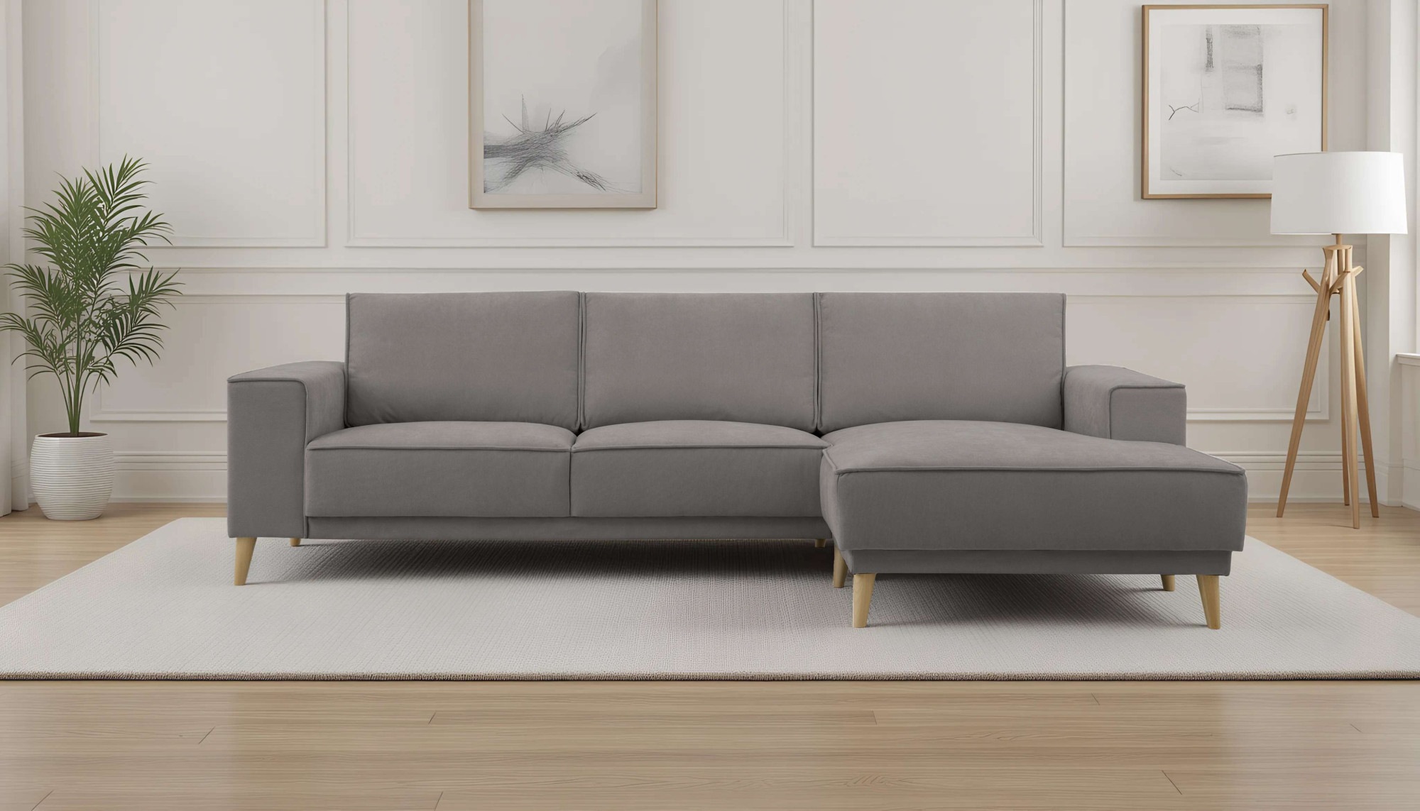 OTTO home Ecksofa "Oland Skandi, weicher Chenille-Stoff" L-Form, 280 cm, We günstig online kaufen