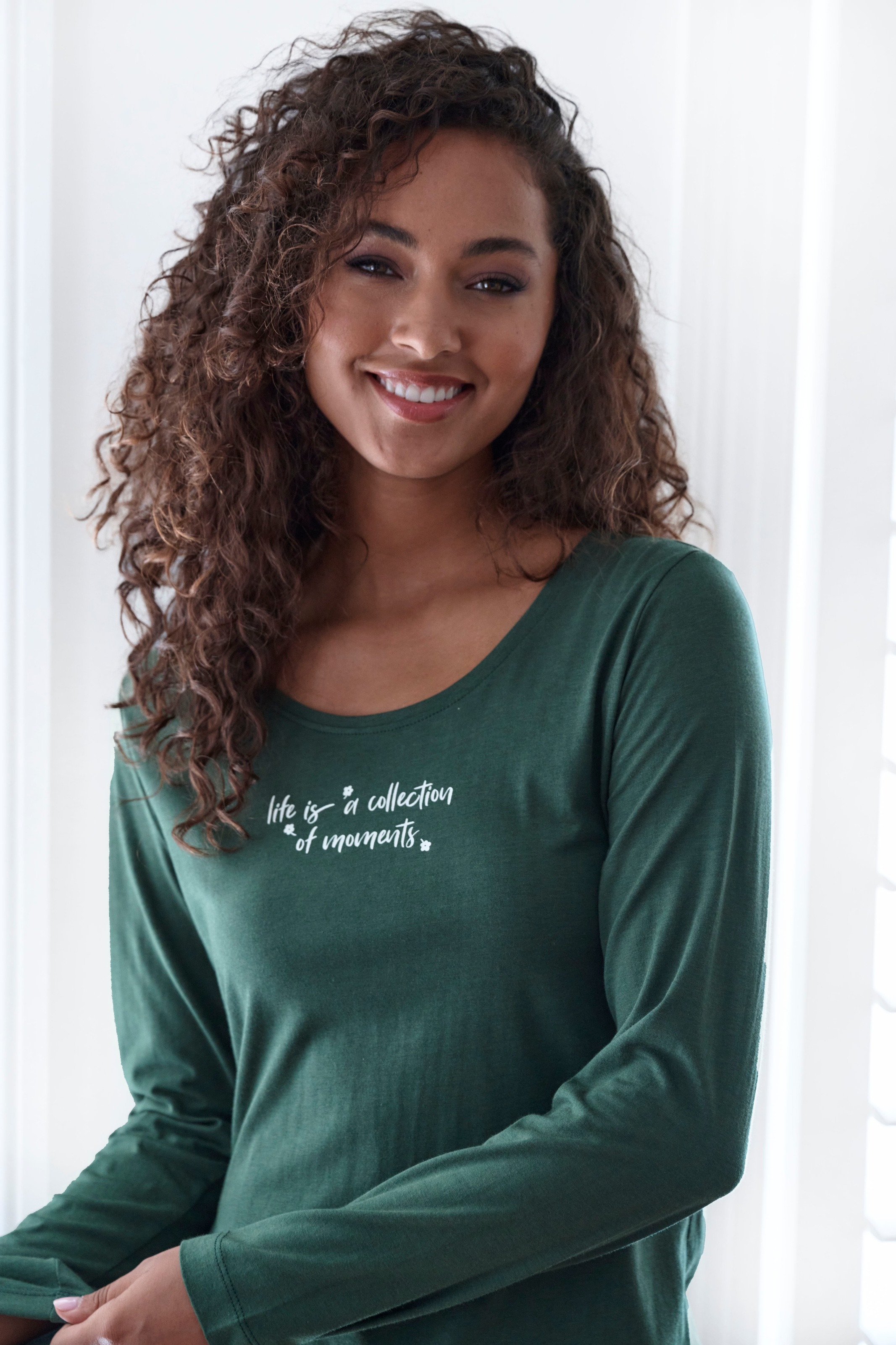 s.Oliver Pyjamaoberteil 1-teilig, 1 tlg. mit Frontdruck günstig online kaufen