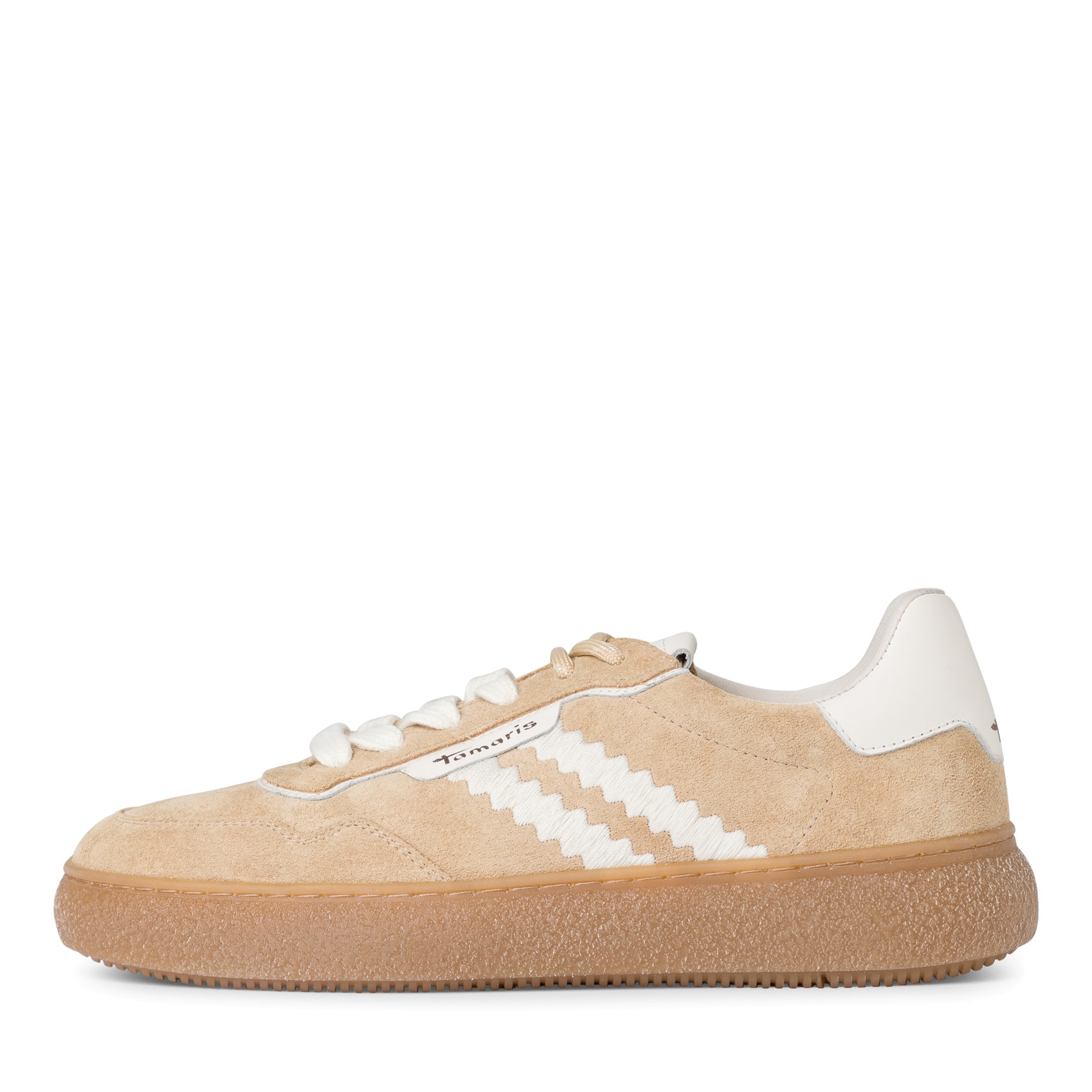 Tamaris Plateausneaker, Freizeitschuh, Halbschuh, Schnürschuh mit Kontrastbesatz