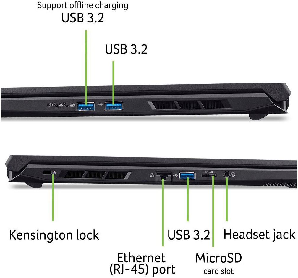 Acer Gaming-Notebook »ANV17-41 RTX 5050/5060/5070« 43,94 cm / 17,3 ″ AMD Ryzen 5 GeForce RTX 5050 512 GB SSD