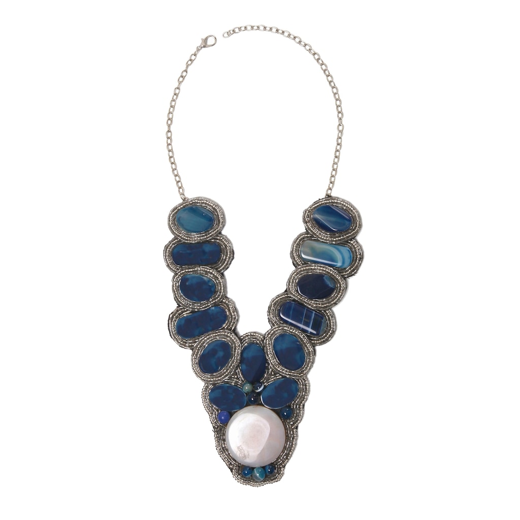 COLLEZIONE ALESSANDRO Statementkette »Agate«, mit Achaten