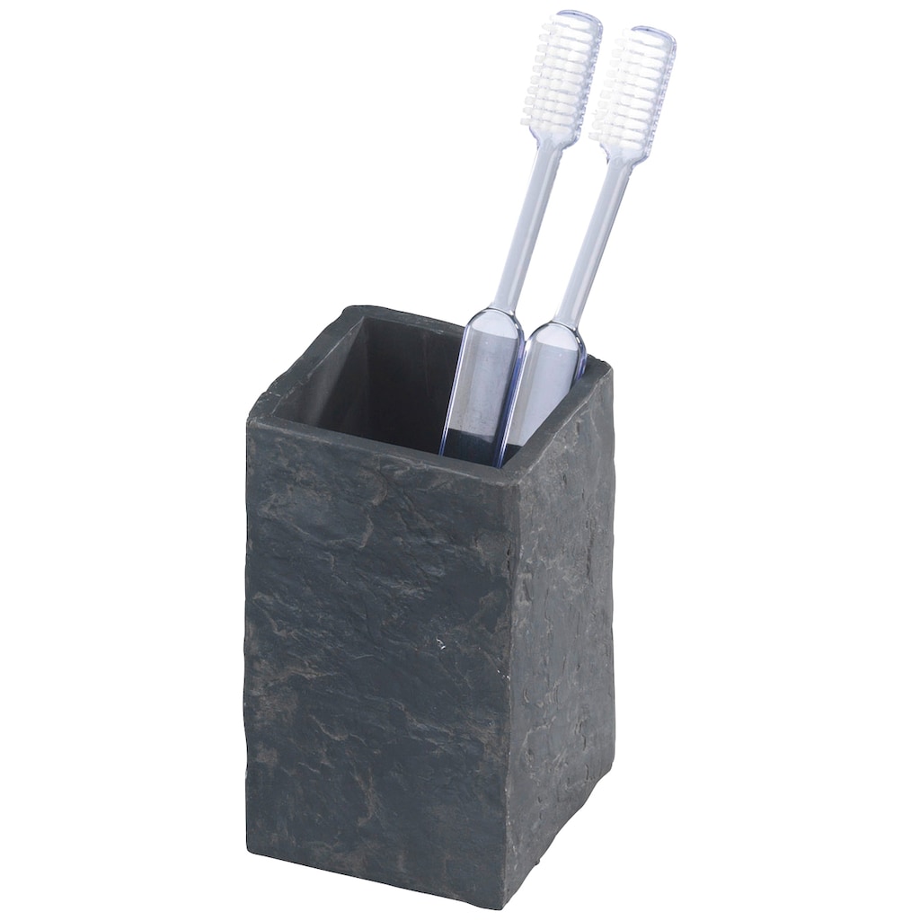 WENKO Badaccessoire-Set »Slate Rock«, (Set, 4 tlg.)