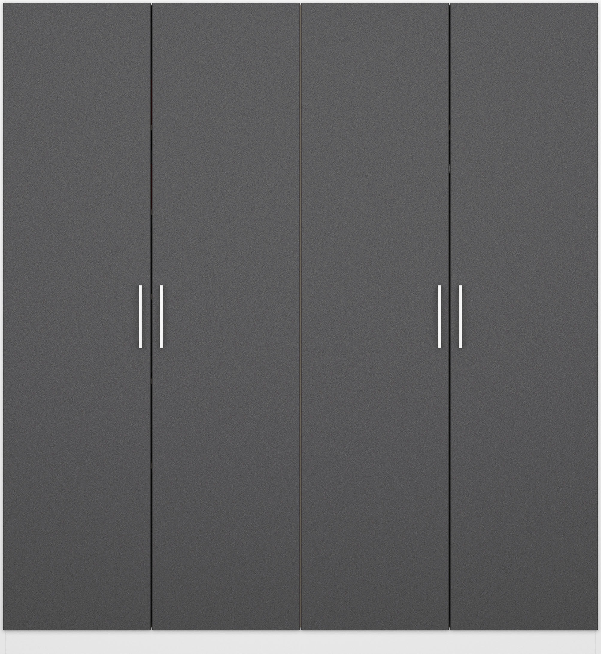 rauch Drehtürenschrank »Kleiderschrank Schrank Garderobe Wäscheschrank COSMO«, mit zusätzlichen Einlegeböden, Metallgriffe in Weiß MADE IN GERMANY