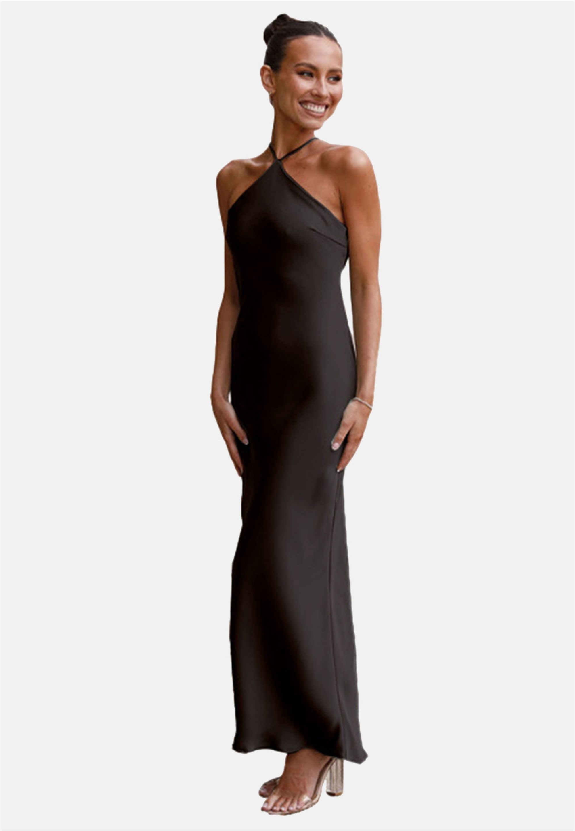 Moda Minx Jerseykleid »Kiki Long Dress«, mit schöner Schnürung im Rücken