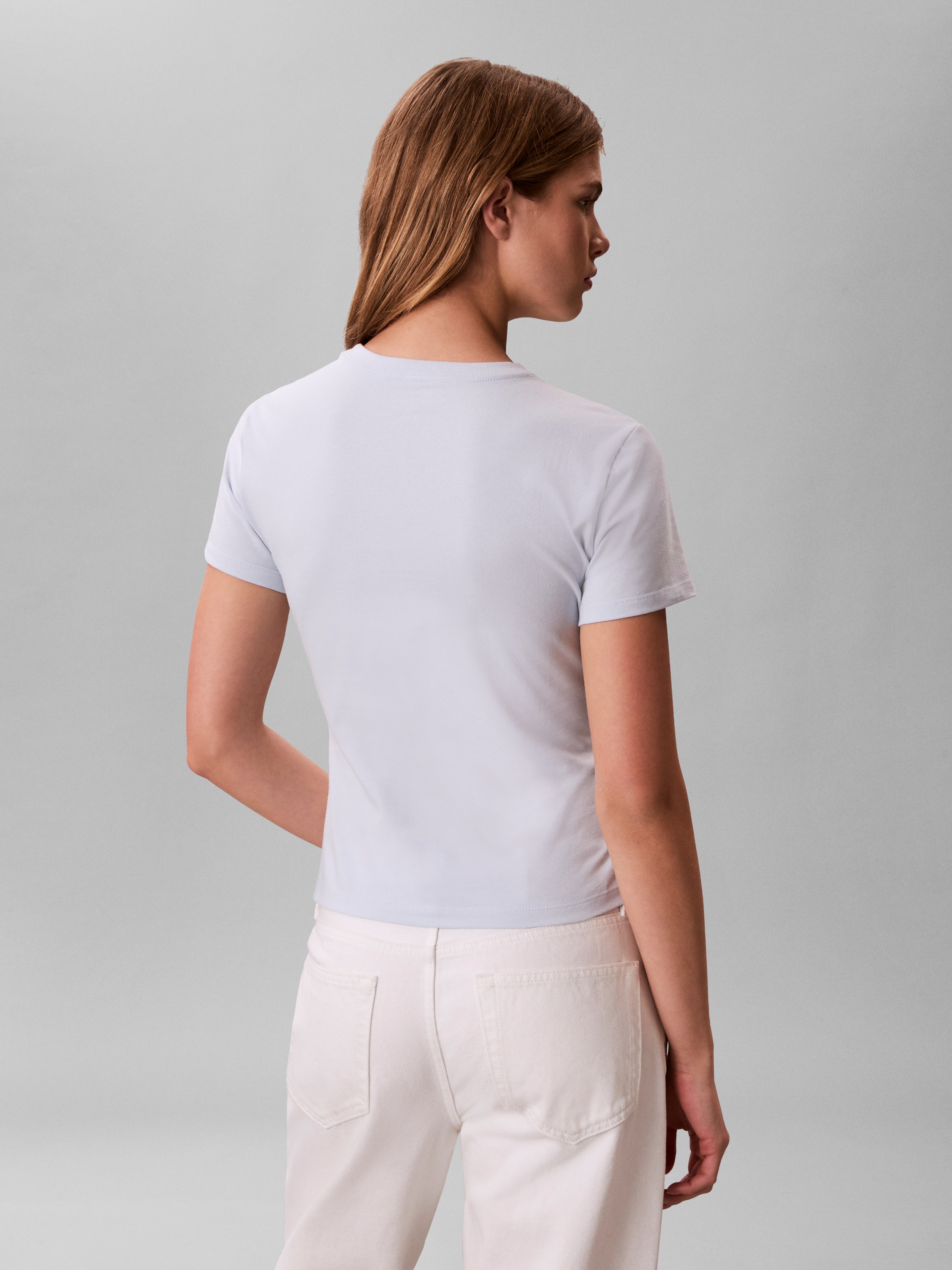 Calvin Klein Jeans T-Shirt "GRADIENT MONOLOGO SLIM TEE" Regular fit mit Run günstig online kaufen