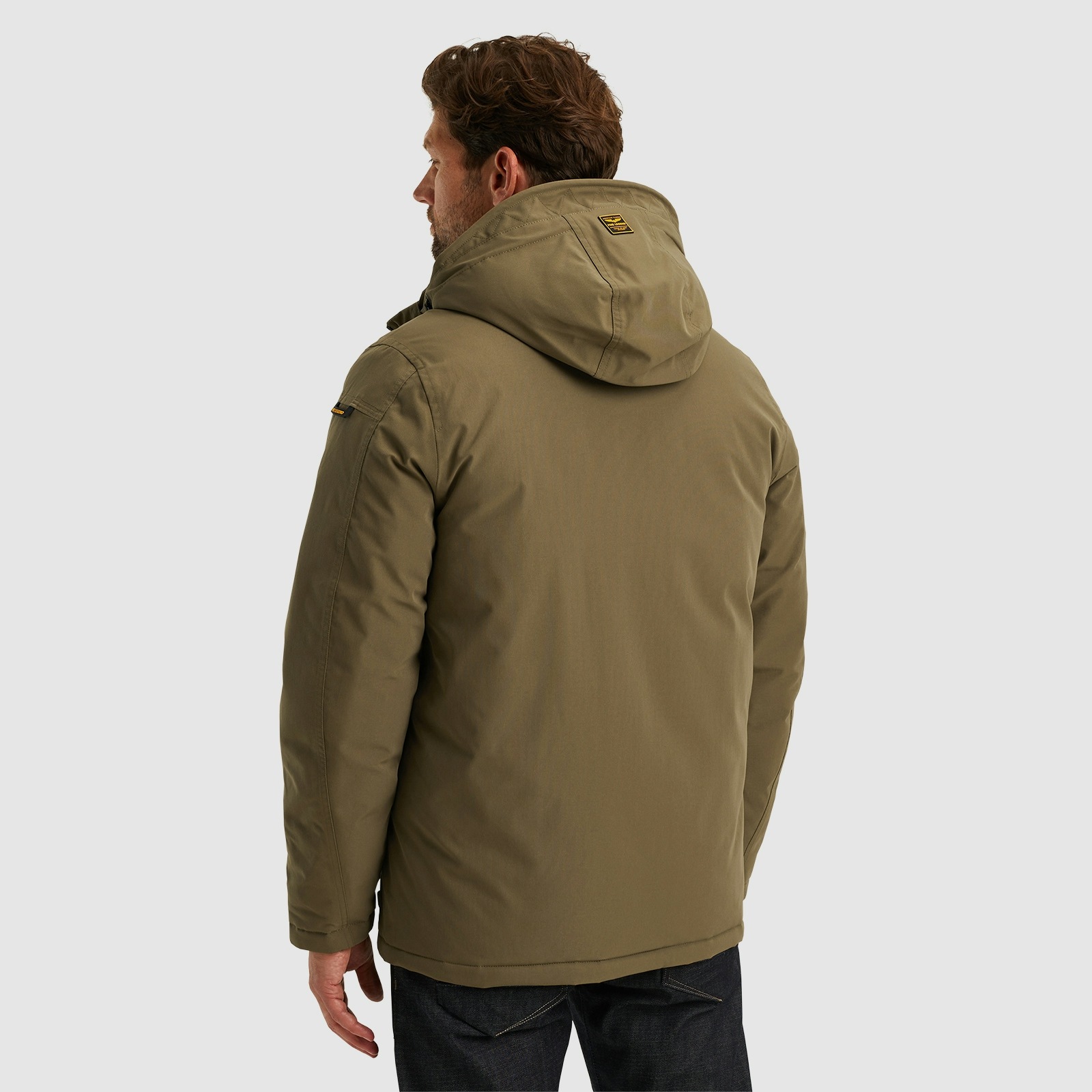 PME LEGEND Outdoorjacke »Semi long jacket STEARPACKER Ottoman«, mit Kapuze, mit Kapuze