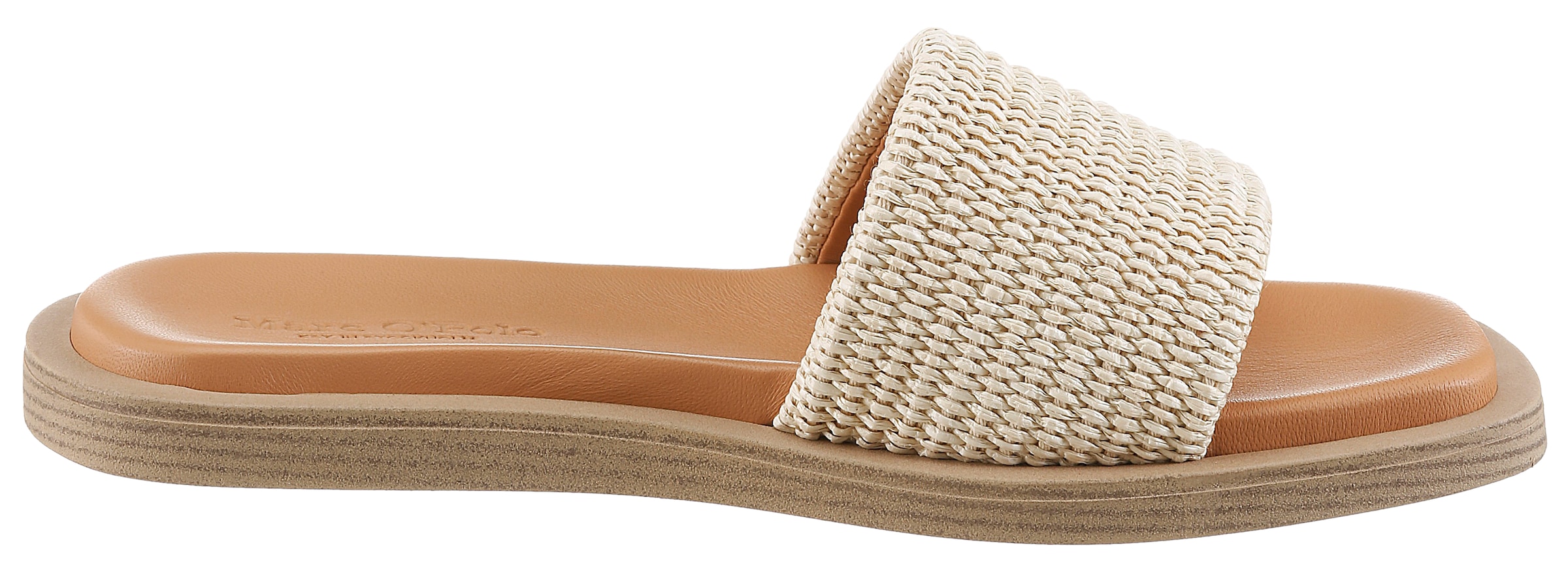 Marc O'Polo Pantolette »Agda«  Sommerschuh, Strandschuh, Urlaubsschuh, in Karreeform