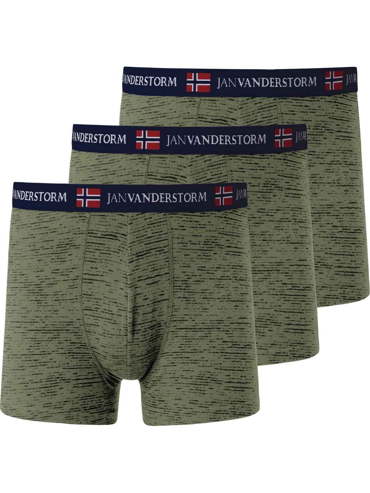 Jan Vanderstorm Retro Pants "3er Pack Retropant NORIK", (3 St.), im melierten Look