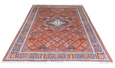 morgenland Wollteppich »Meymeh Teppich handgeknüpft rot«, rechteckig, 9 mm Höhe,... kaufen