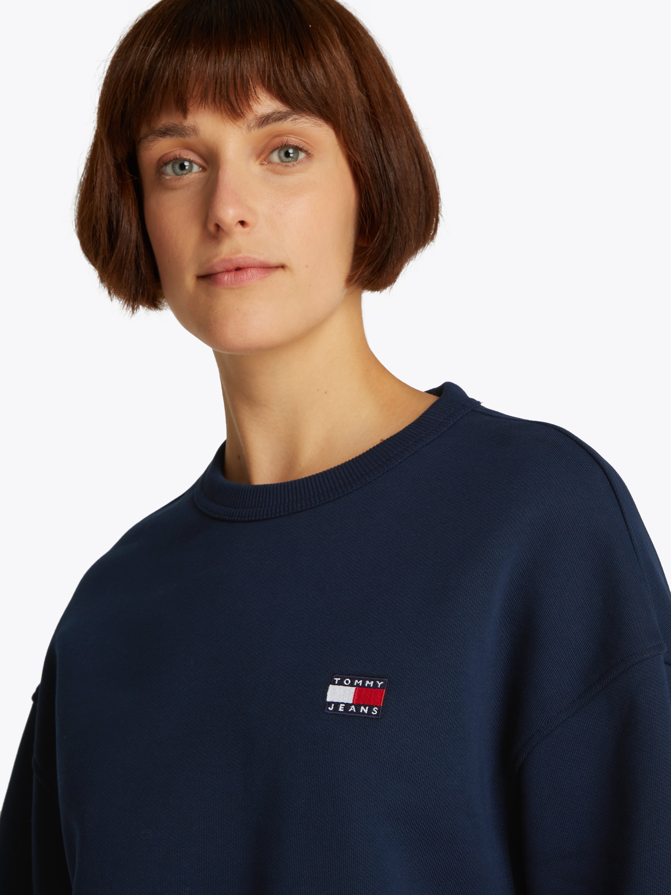 Tommy Jeans Sweatshirt "TJW BXY BADGE CREW", mit Logo-Badge günstig online kaufen