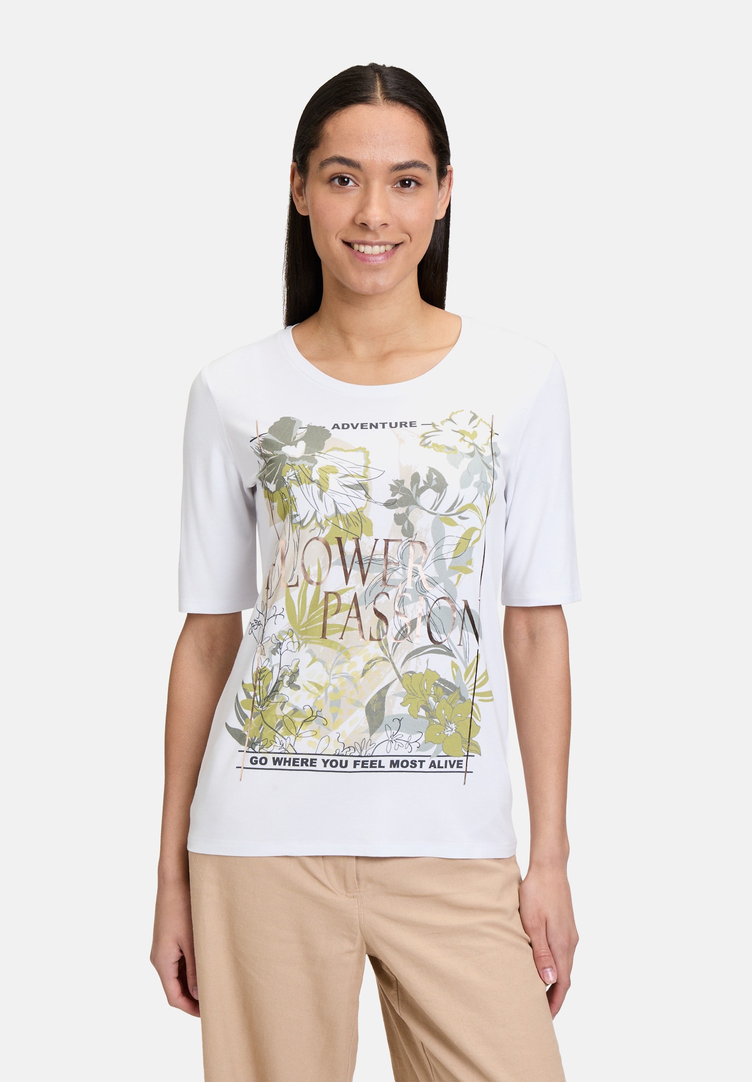 Betty Barclay Kurzarmshirt »Damen mit Rundhalsausschnitt« 1 Stk. Druck