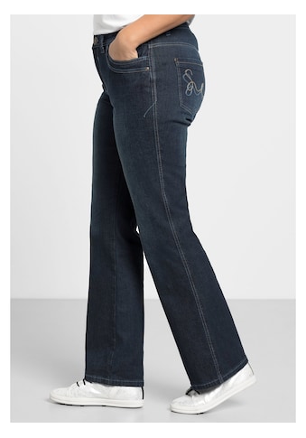 Stretch-Jeans »Große Größen«, mit Used-Effekten