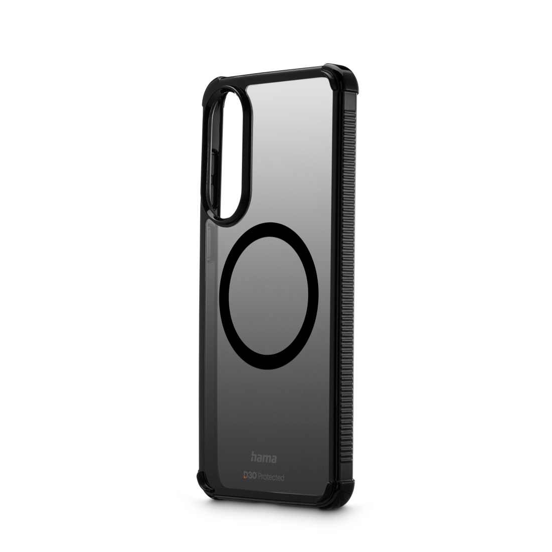 Hama Smartphone-Hülle »Handyhülle magnetisch für Galaxy S25 Edge (für Qi2, D3O, schwarz)«, Wireless-Charging