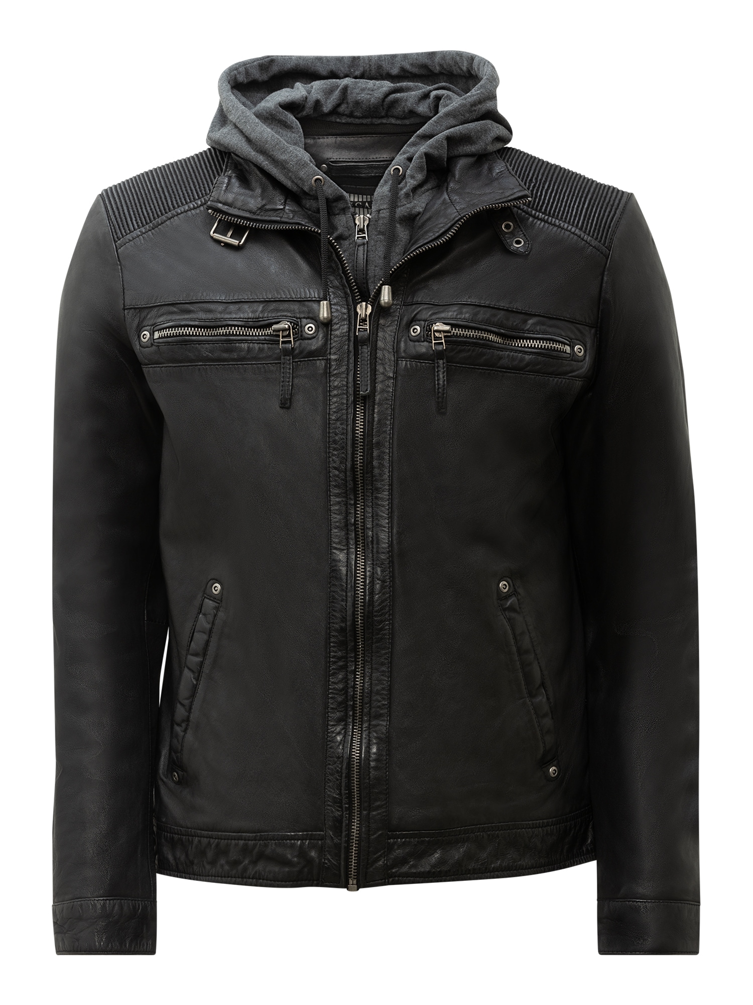 RICANO Bikerjacke "Lederjacke Nate" Handgefertigt aus echtem Leder