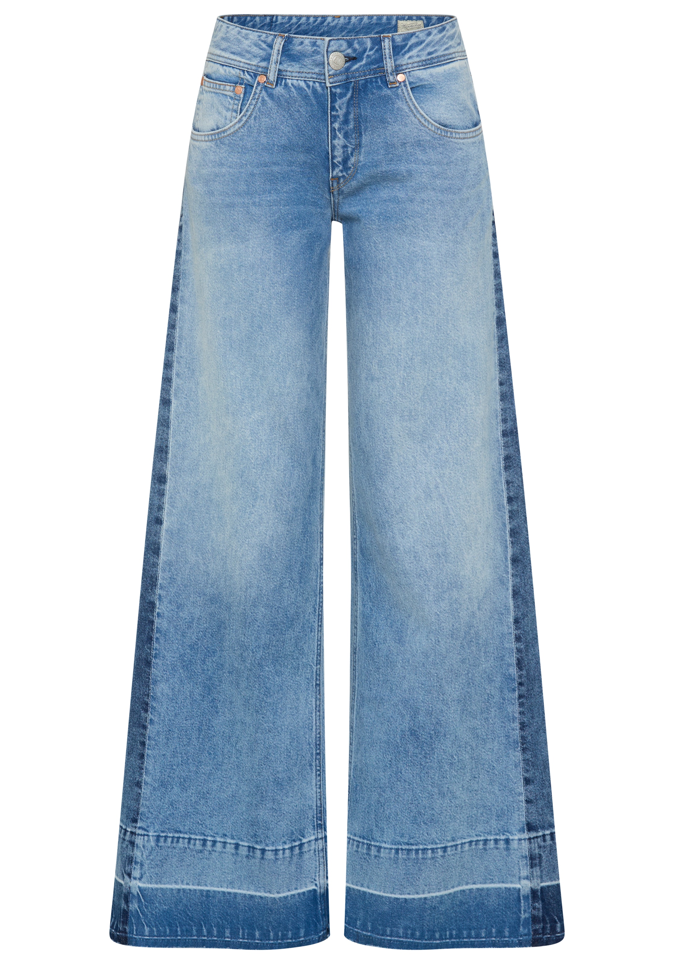 Herrlicher 5-Pocket-Jeans »Edith Denim« im Flared Fit, mit Denim-Einsatz