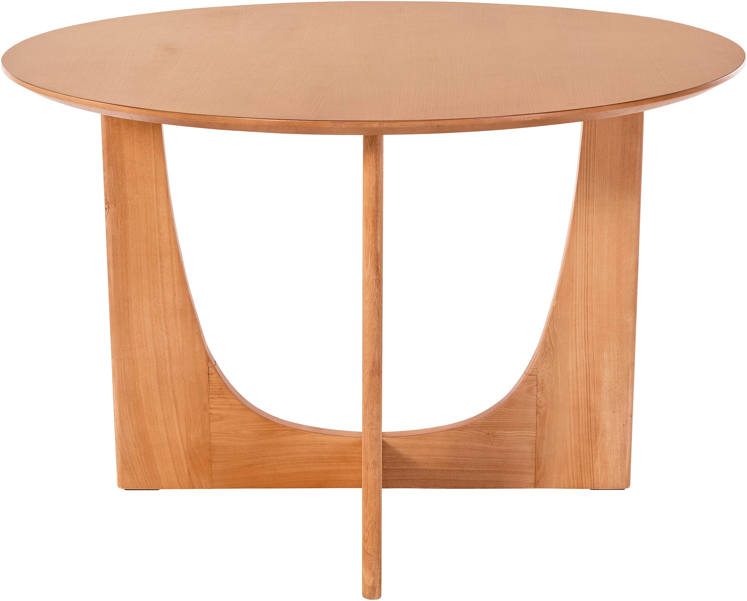 LeGer Home by Lena Gercke Esstisch »Zirella« massives Eschenholz, markantes Kreuzfuß-Design, Breite 120 cm