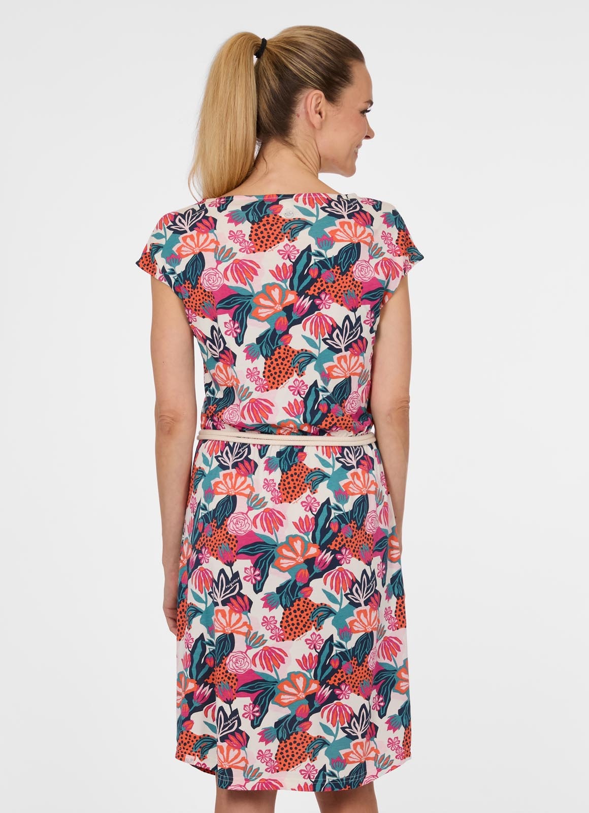 Ragwear Minikleid »LILITHE PRINT« aus Baumwollmischung, normale Passform, Kurzarm