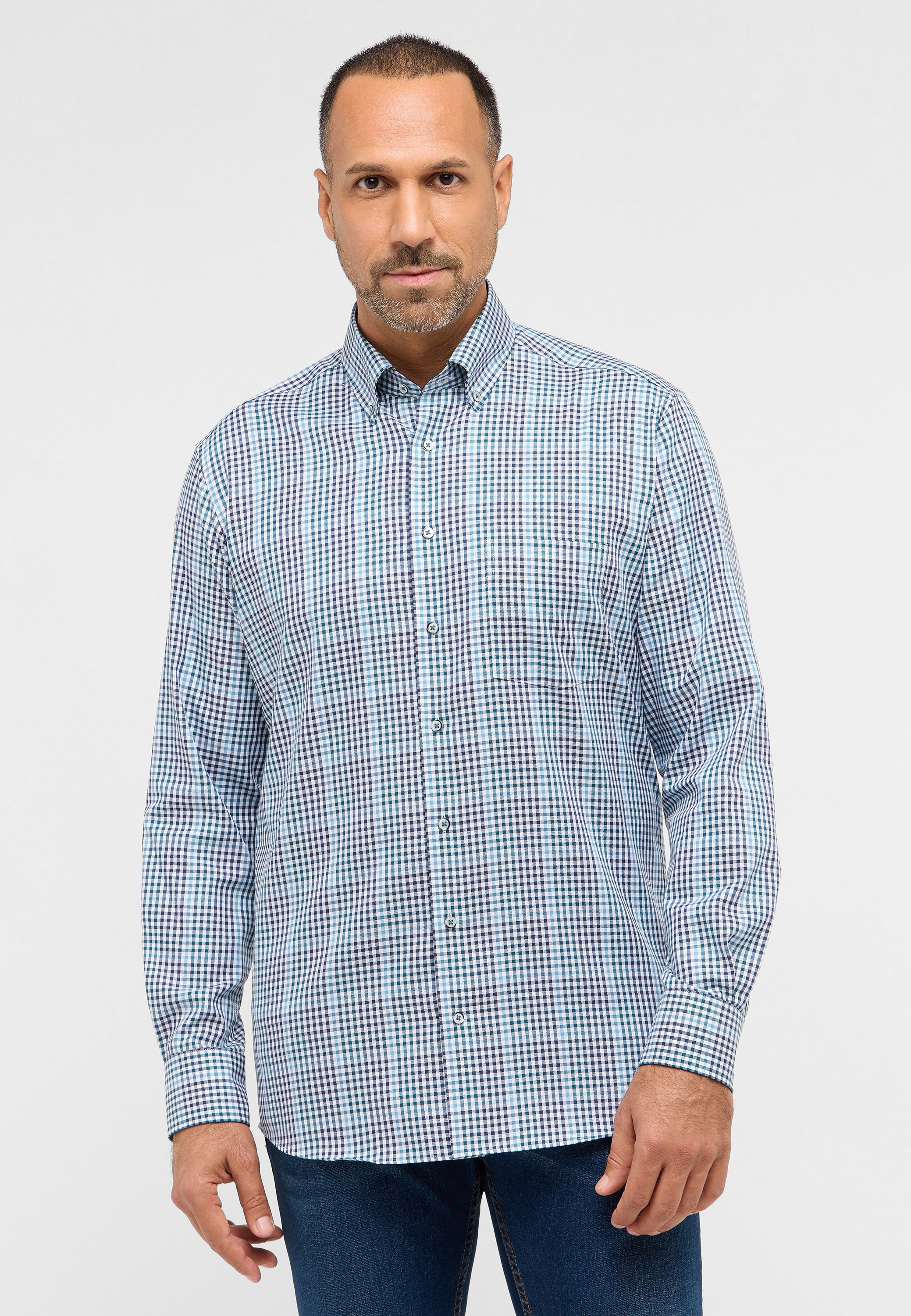 Eterna Langarmhemd "MODERN FIT", NON IRON (bügelfrei) günstig online kaufen