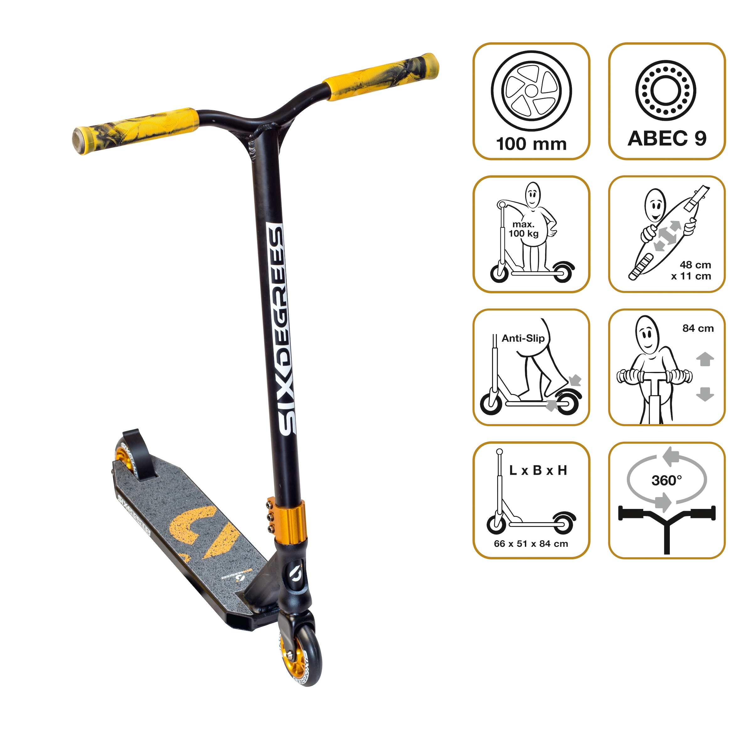 Six Degrees Stuntscooter »Stuntscooter 100 mm«