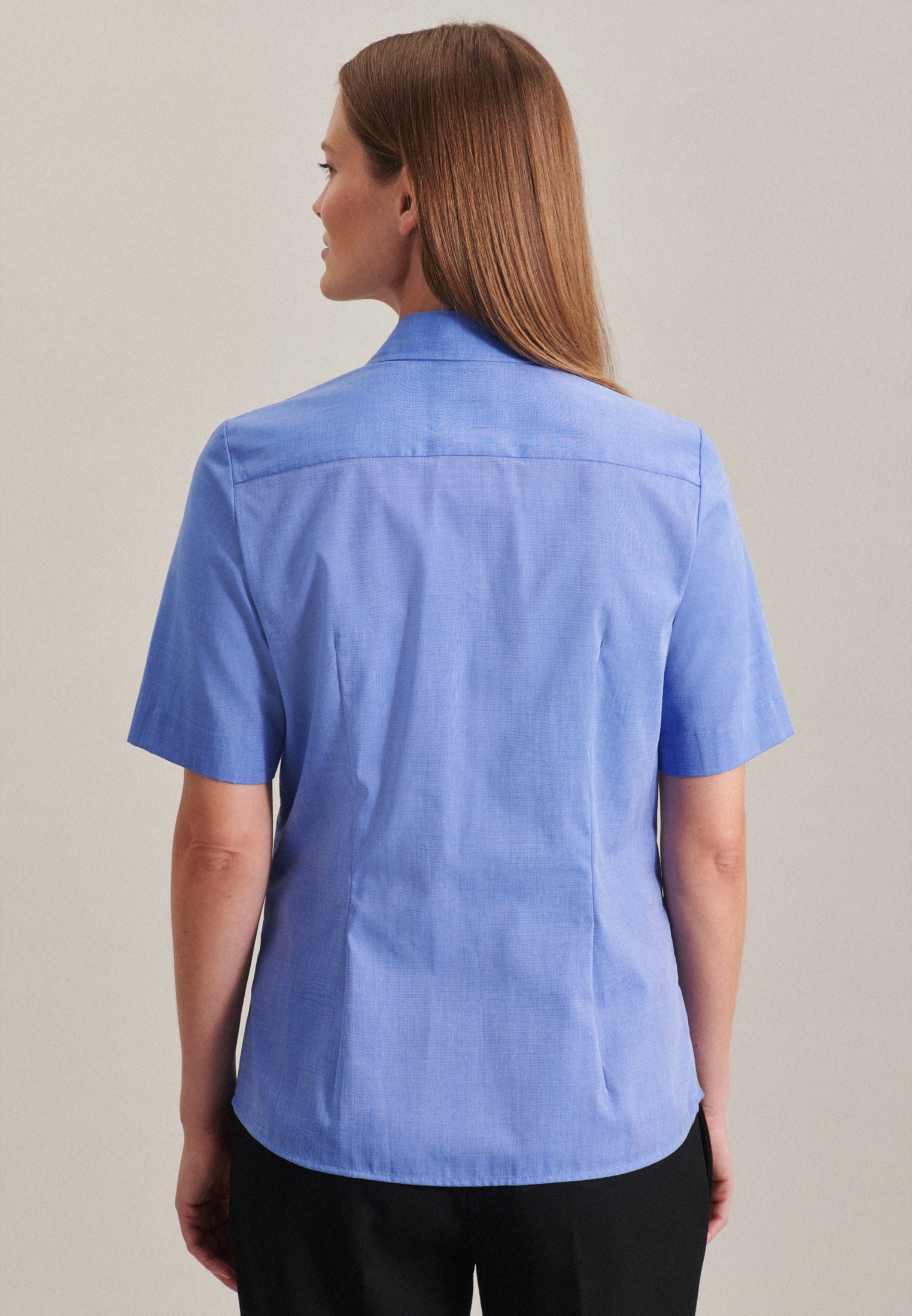 seidensticker Hemdbluse, 1/2 Kragen Uni günstig online kaufen