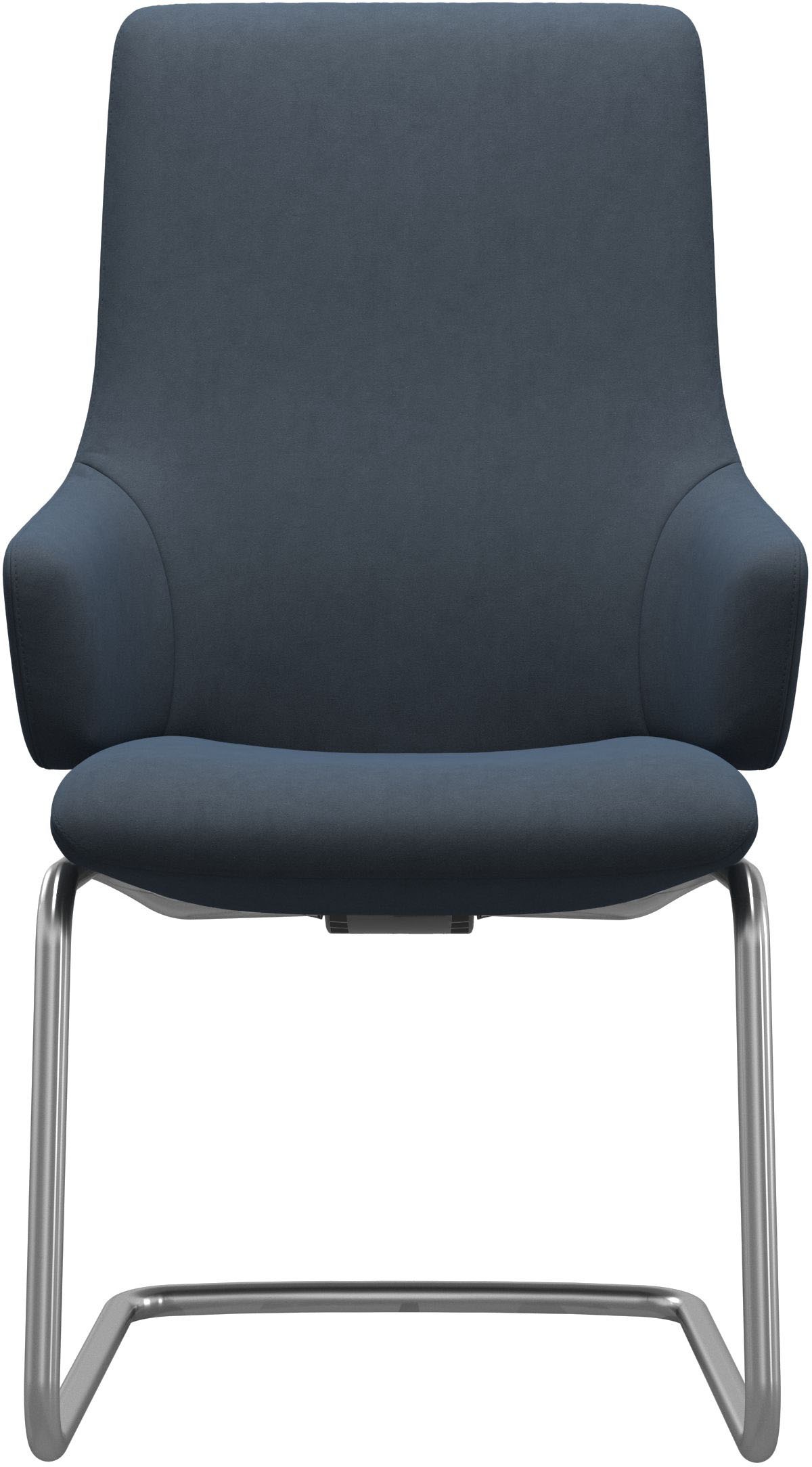 Stressless® Polsterstuhl »Laurel«, Microfaser DINAMICA, High Back mit Armlehne, Größe L, mit Beinen aus Stahl in Schwarz matt