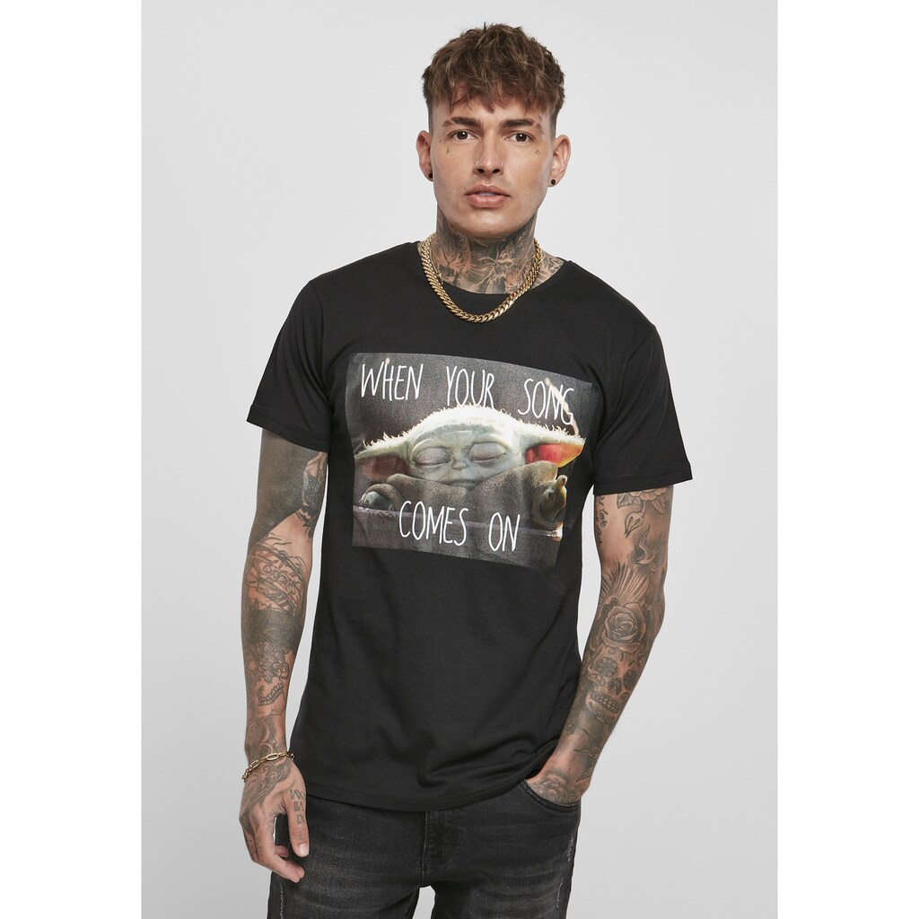 Merchcode T-Shirt »Herren Baby Yoda Song Tee« (1 tlg.) Merchcode T-Shirt »Herren Baby Yoda Song Tee« (1 tlg.)