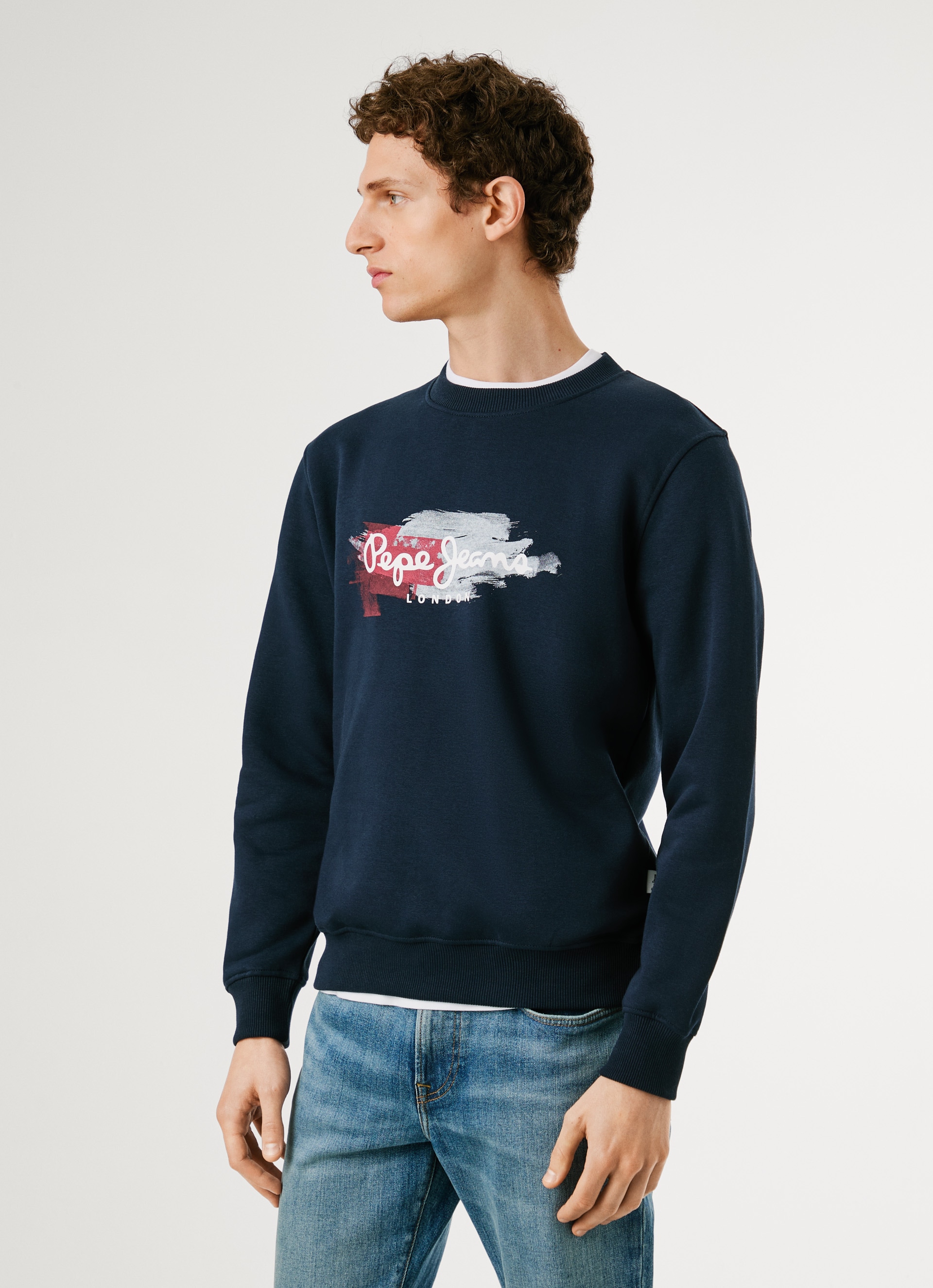 Pepe Jeans Sweatshirt "TREY CREW" Regular Fit mit Rundhals günstig online kaufen