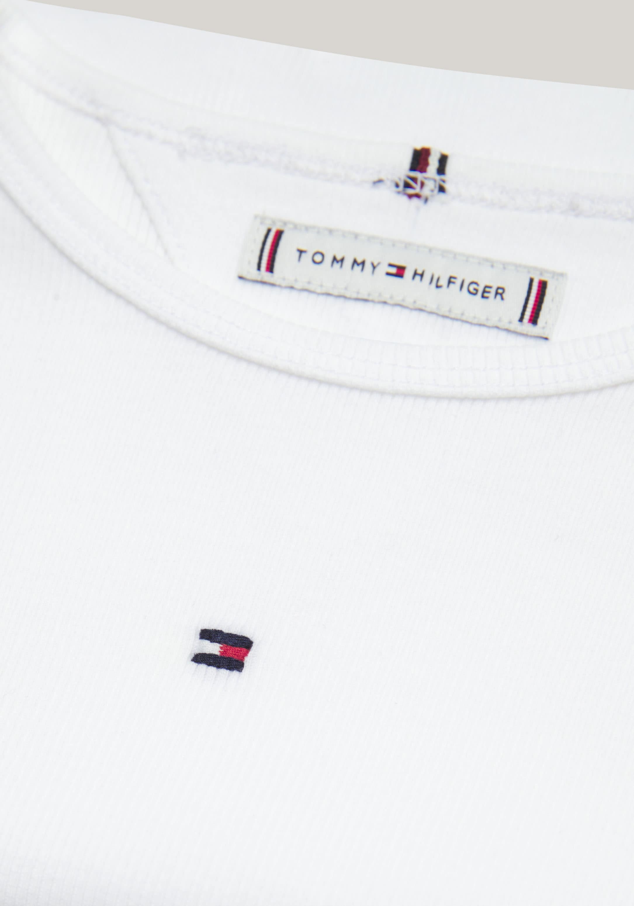 Tommy Hilfiger Langarmshirt »ESSENTIAL RIB TOP L/S« mit Babylock Saum