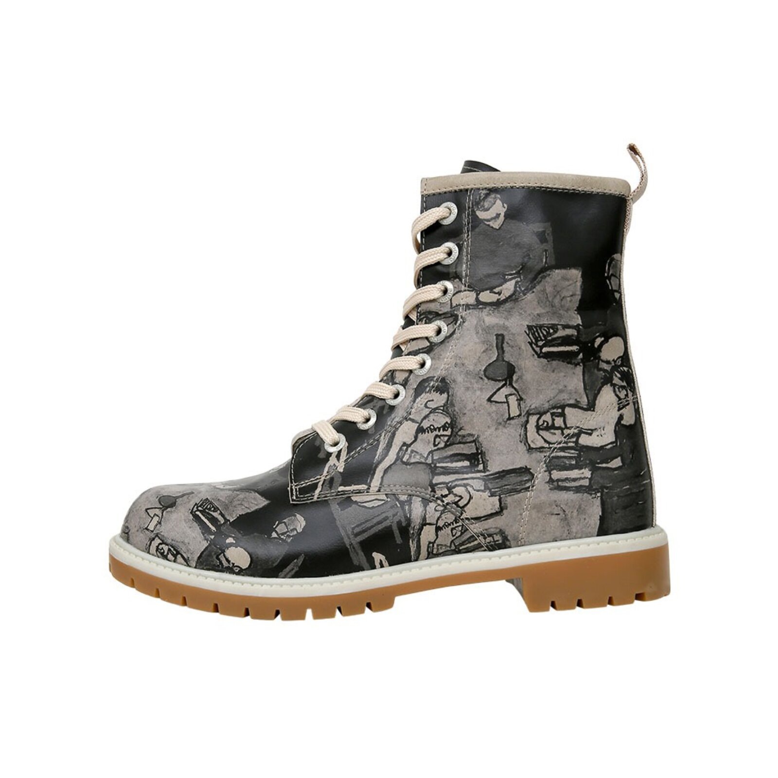 DOGO Schnürboots "Boots Supper Blackwhite Damen Boots / Female", Vegan günstig online kaufen