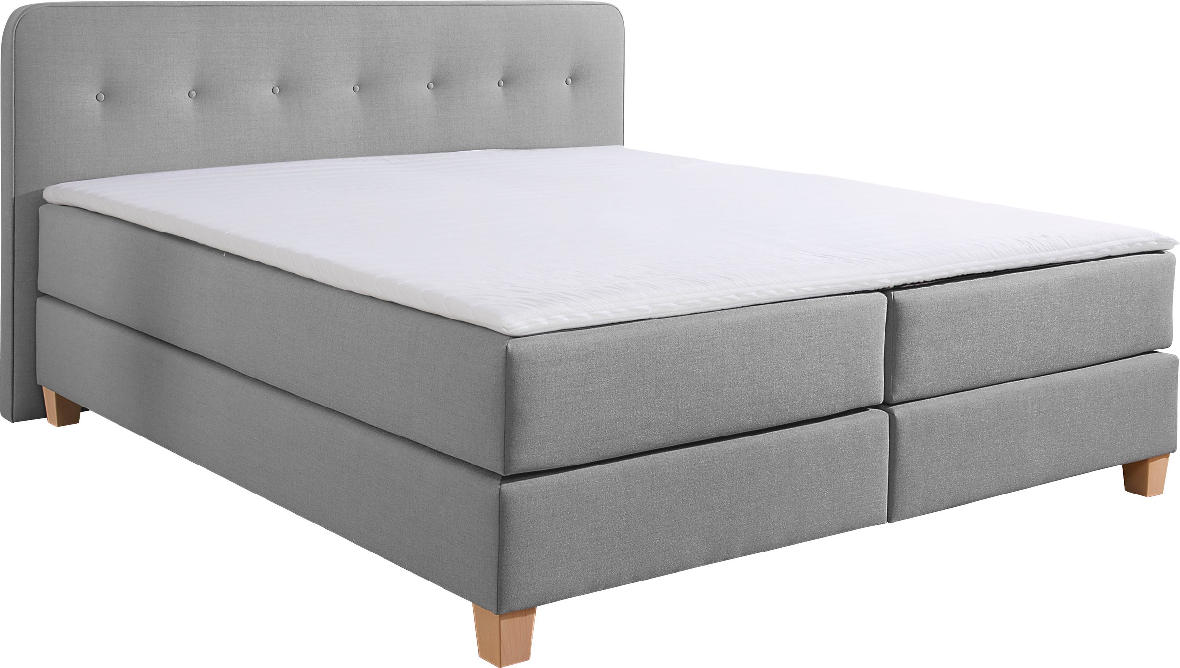 Boxspringbett »Fargo«, inkl. Topper, in 3 Matratzenarten, viele Farben, in 6 Breiten