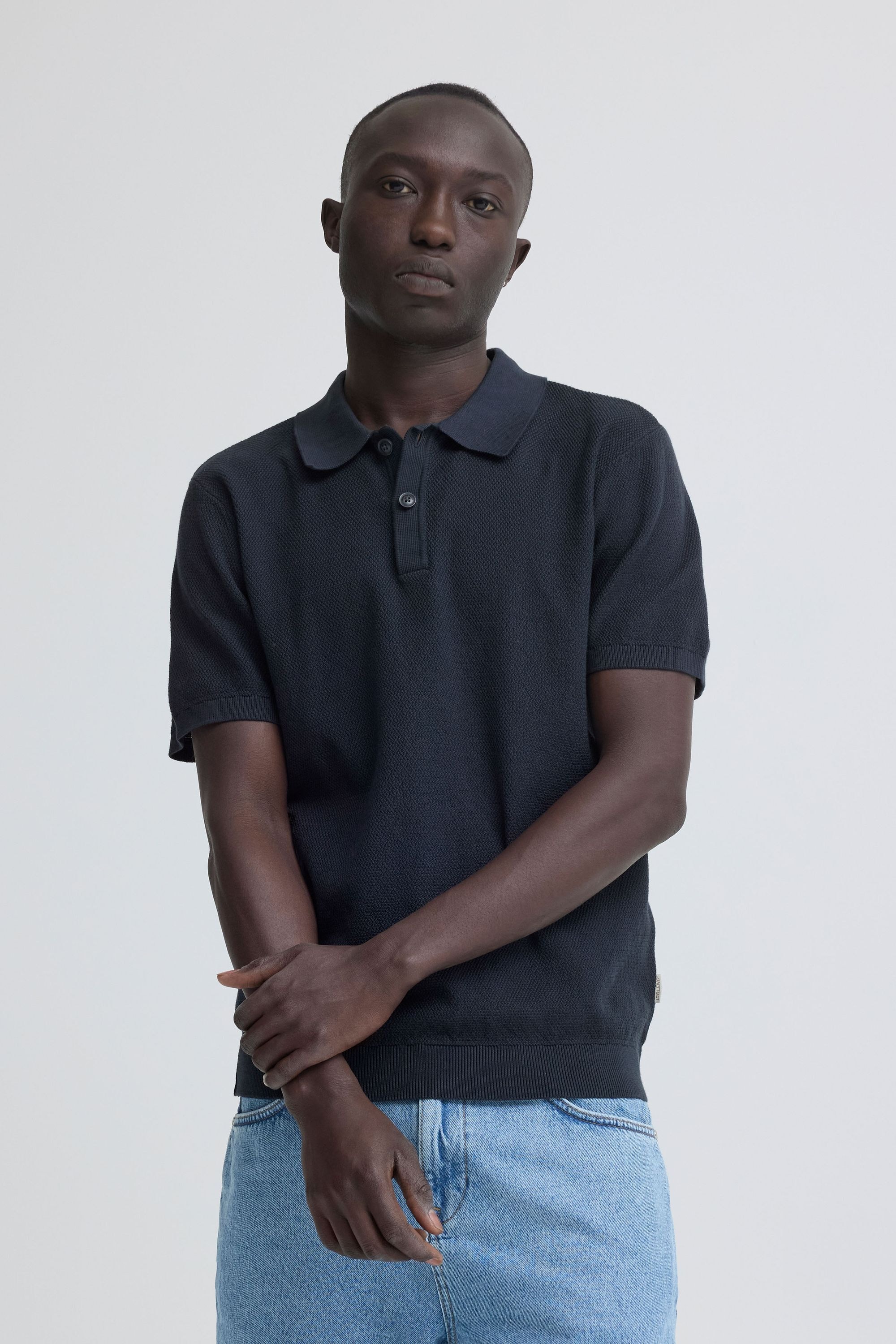 Blend Poloshirt "BHGarry Knit" Modische Strick Polo-Hemd günstig online kaufen