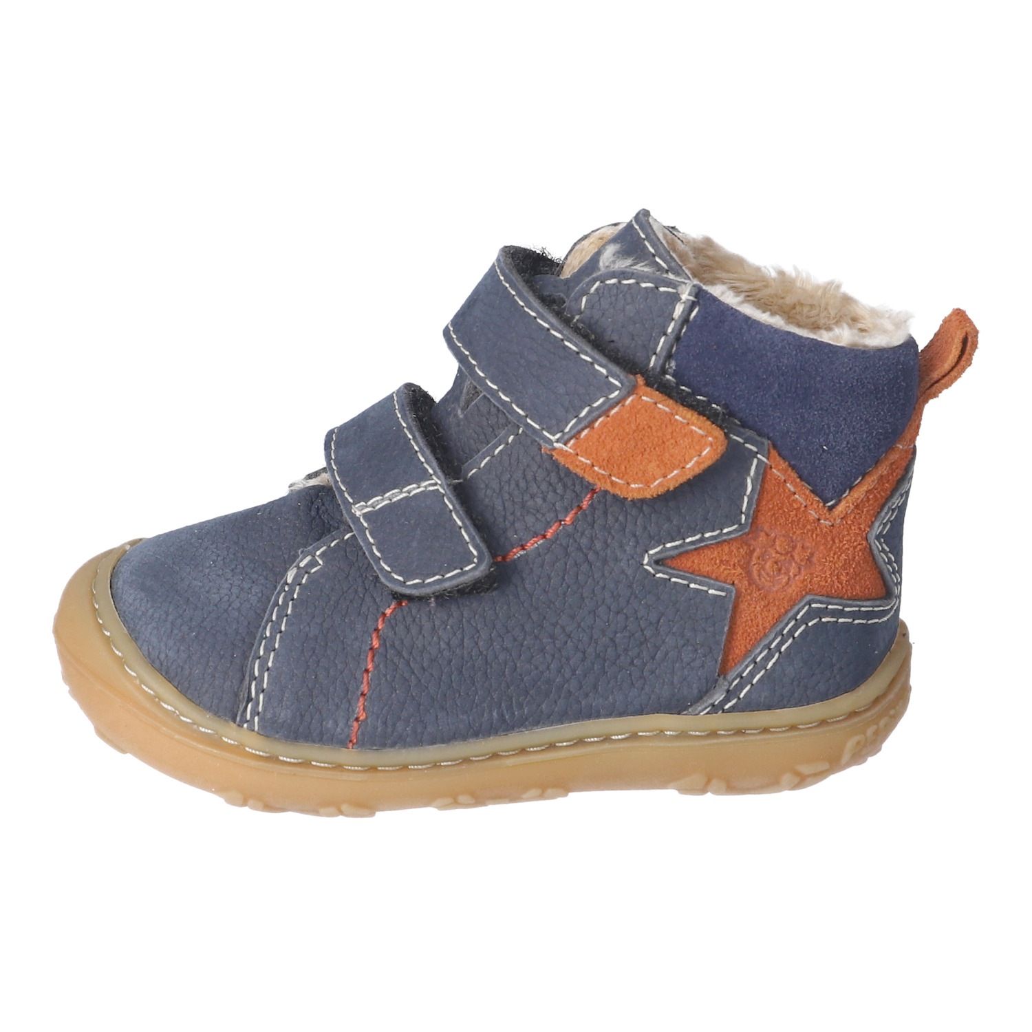 PEPINO by RICOSTA Lauflernschuh »GENO, WMS: mittel«  Babyschuh mit Kontrastnähten, Größenschablone zum Download