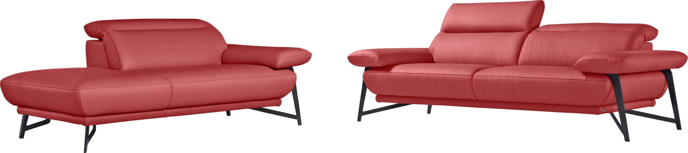Egoitaliano Sofa "Anais, Design mit hohem Sitzkomfort, Fußfarbe schattengra günstig online kaufen